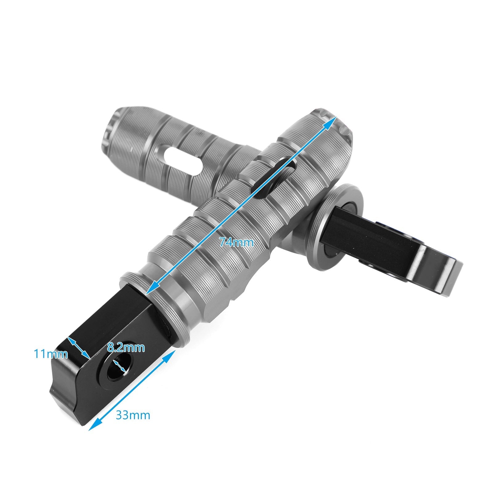 Piefrest antes del reposapiés para Aprilia GPR 125 150 250 Abr150 RS125 Tuono125 Genérico