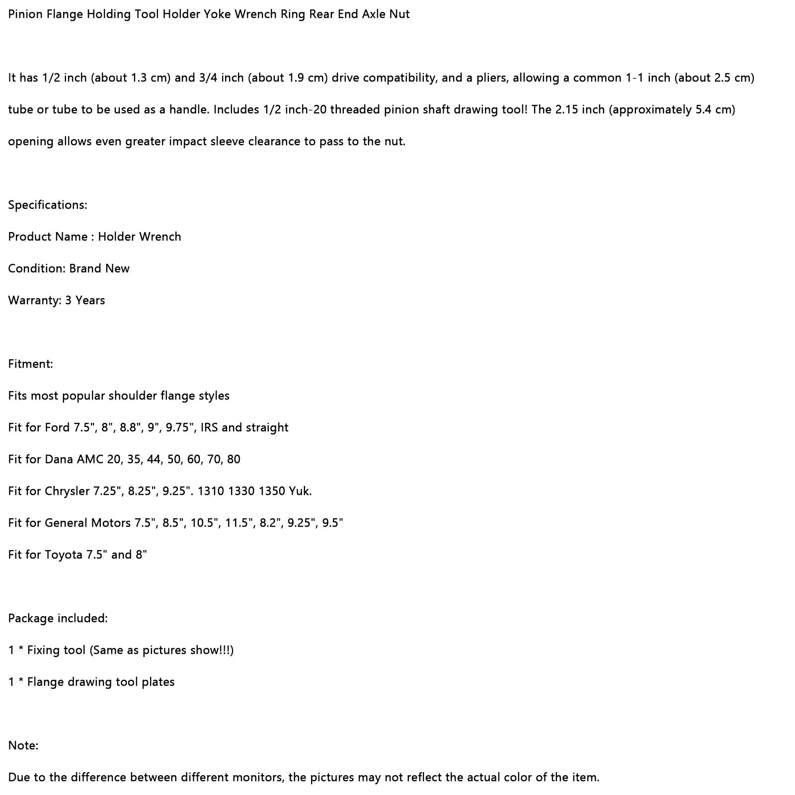 Tandwielflens Gereedschaphouder Gereedschaphouder Vorksleutelring Achterasmoer