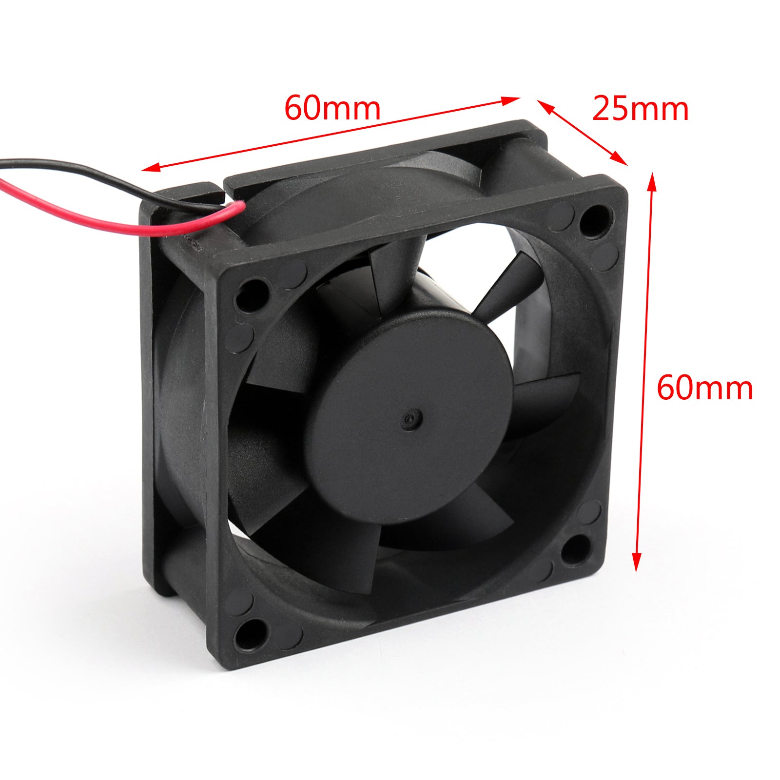 4 stks DC Borstelloze Koelventilator 12 V 0.15A 6025 s 60x60x25mm 2 Pin Cup Computer Fan