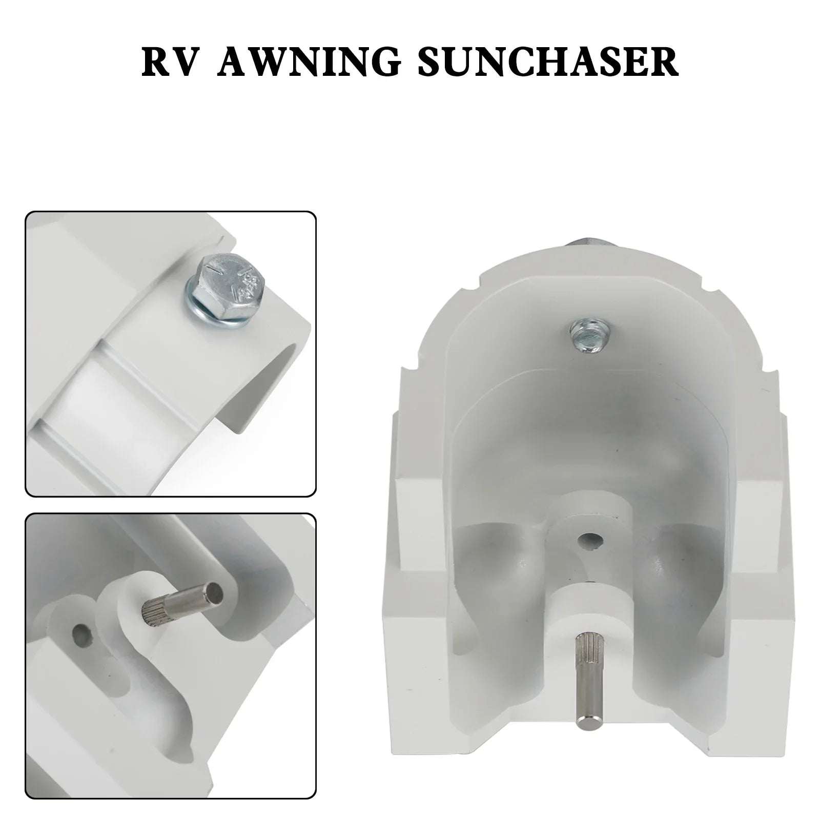 Bouchon d'extrémité de pièce de rechange en aluminium solide pour auvent Dometic SUNCHASER II