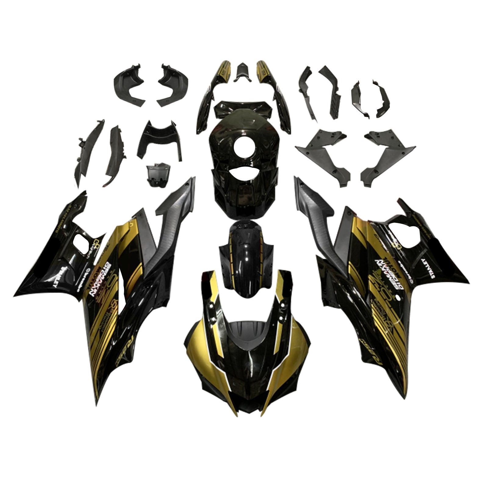 Amotopart Yamaha YZF-R3 R25 2019-2021 Kit Carénage Carrosserie Plastique ABS