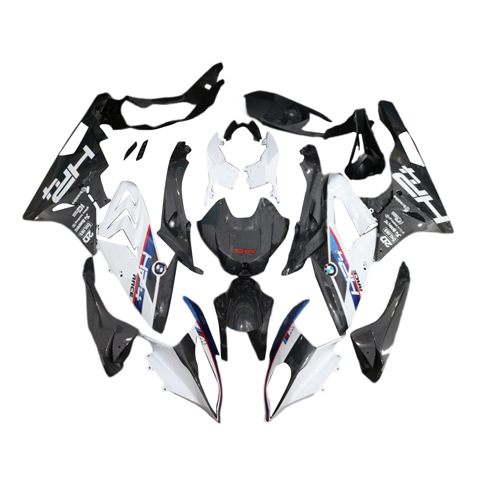 Amotopart BMW S1000RR 2015-2016 Kit Square Plastic ABS