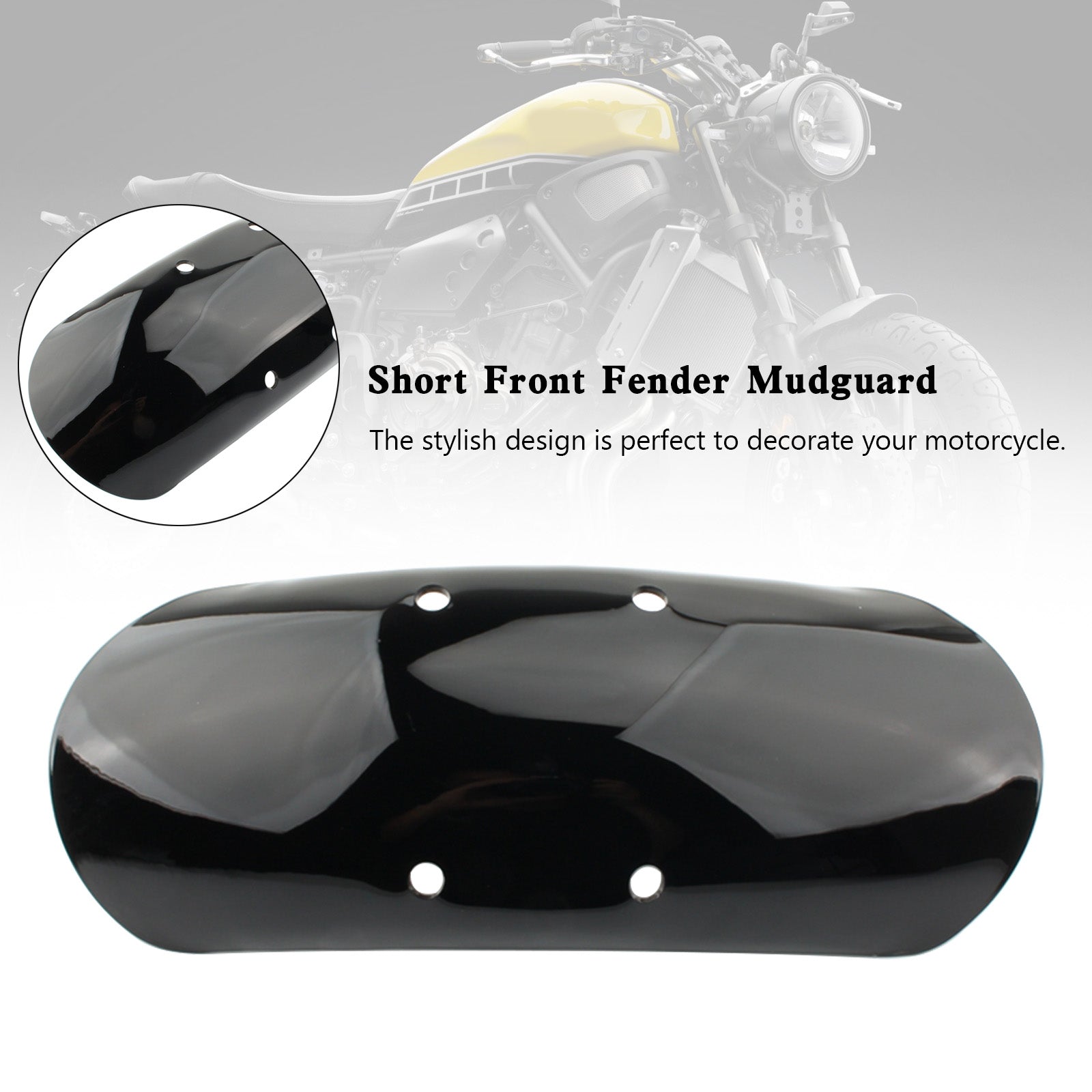Guardabarros delantero corto en ABS para Moto Guzzi V7 Ⅲ V7 Ⅱ Stone Special Nevada