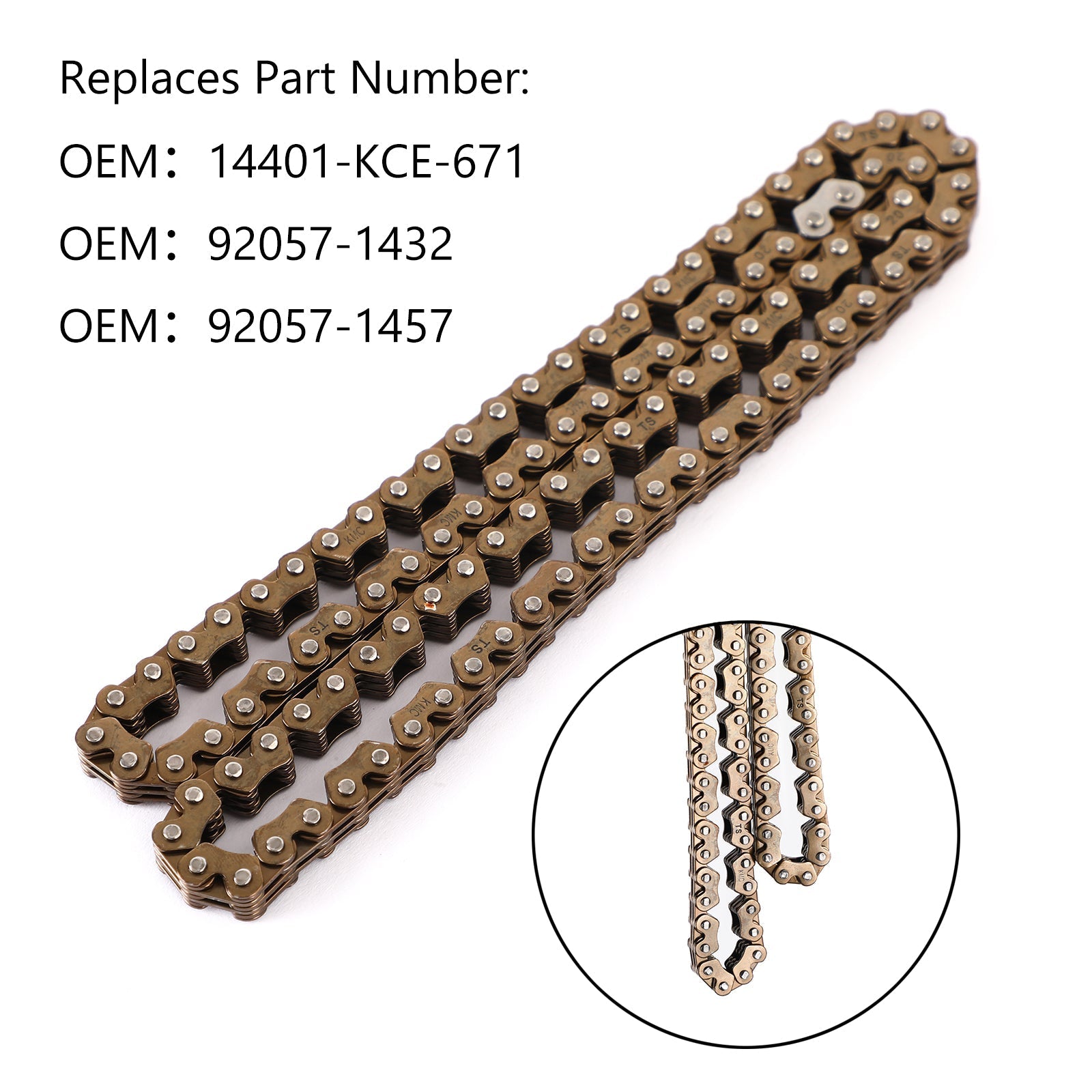 Veriga distribucijskega usposabljanja za Kawasaki 92057-1432 92057-1457 14401-KCE-671 BN125 Generic