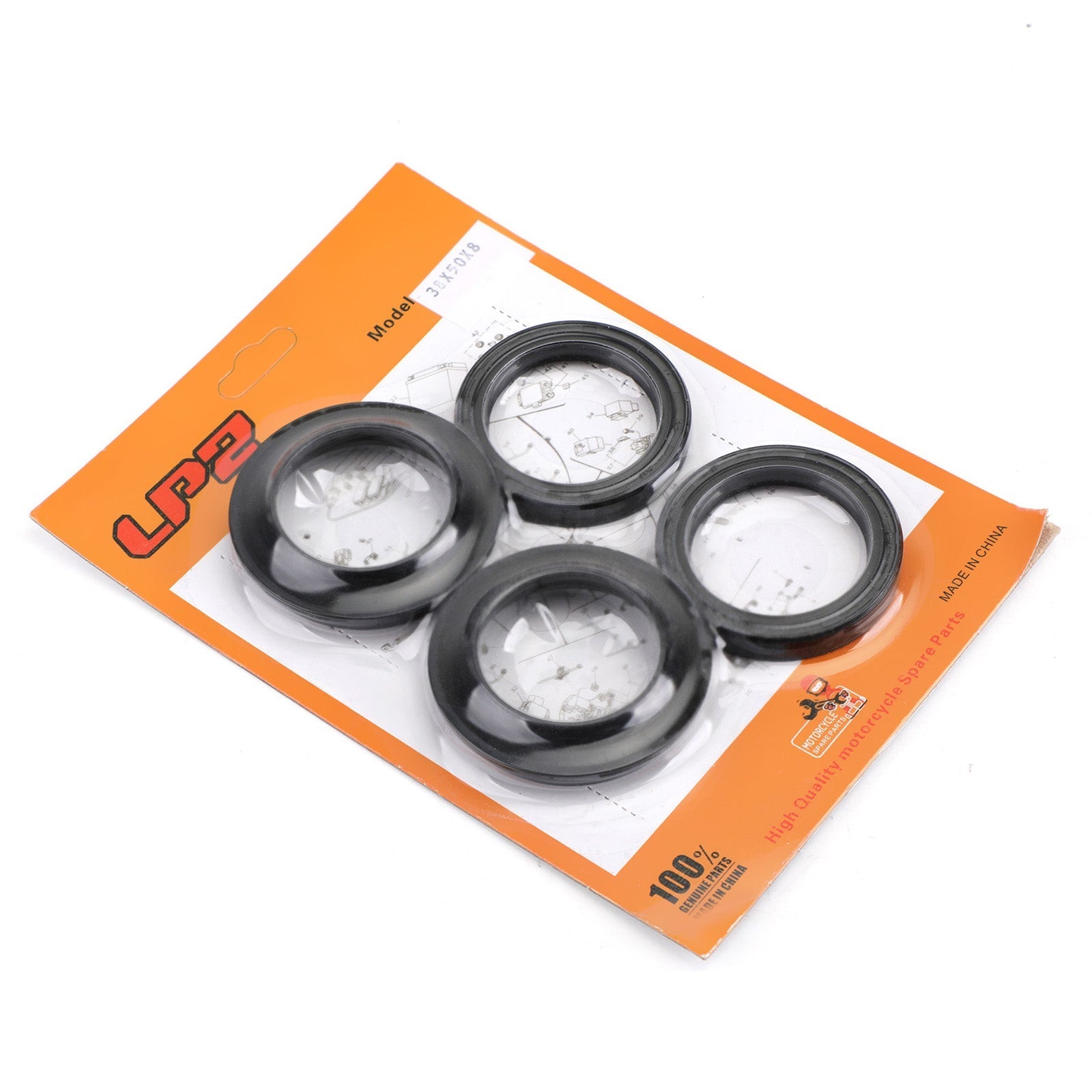 Kit parapolvere guarnizioni forcella per Kawasaki ZX500 ZX600 ZX750 ZX900 ZN1100 KZ1000 78-2001 Generico