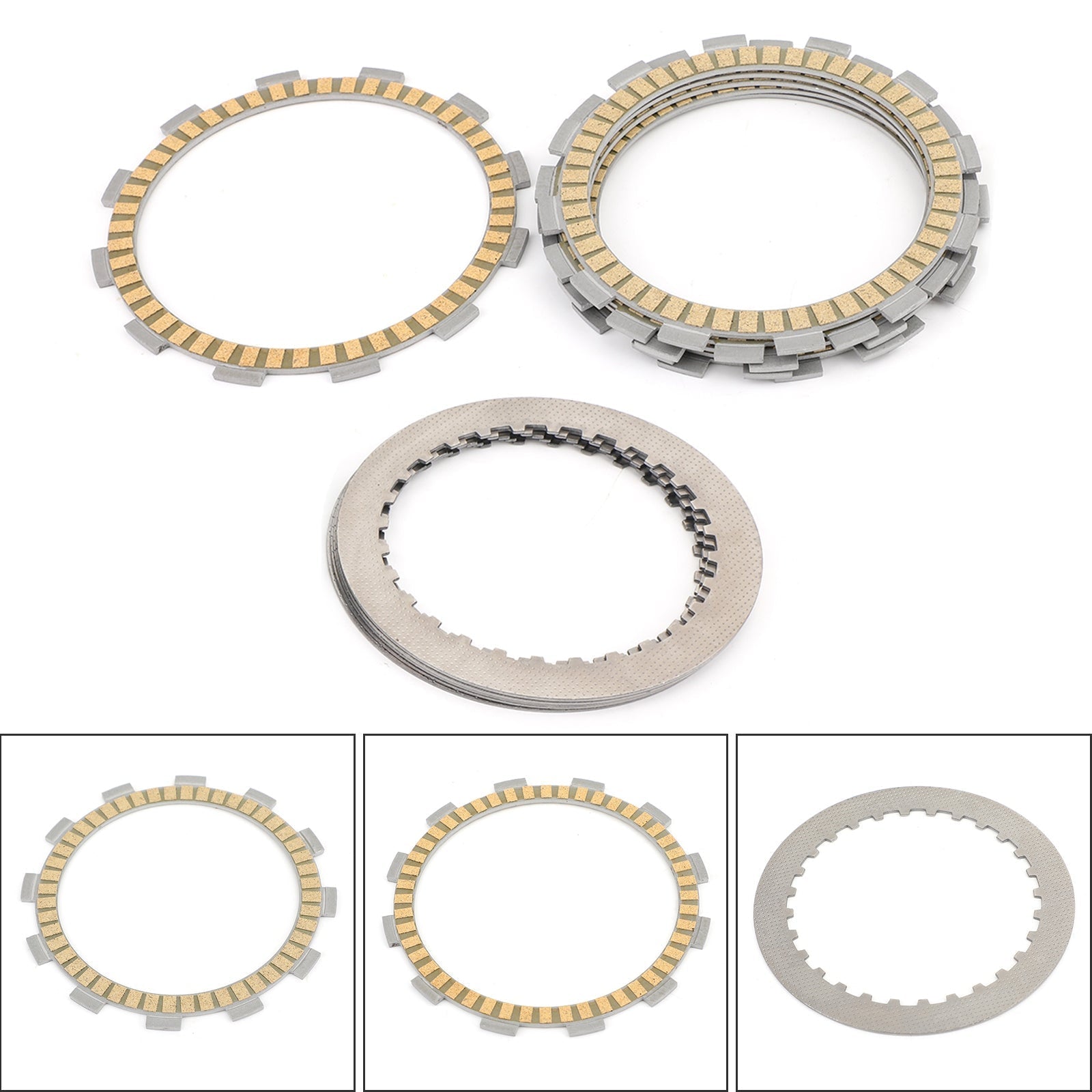 Kit Frizione e Dischi Attrito in Acciaio per Suzuki SP DR 500 600 LS 400 650 1981-2017 Generic