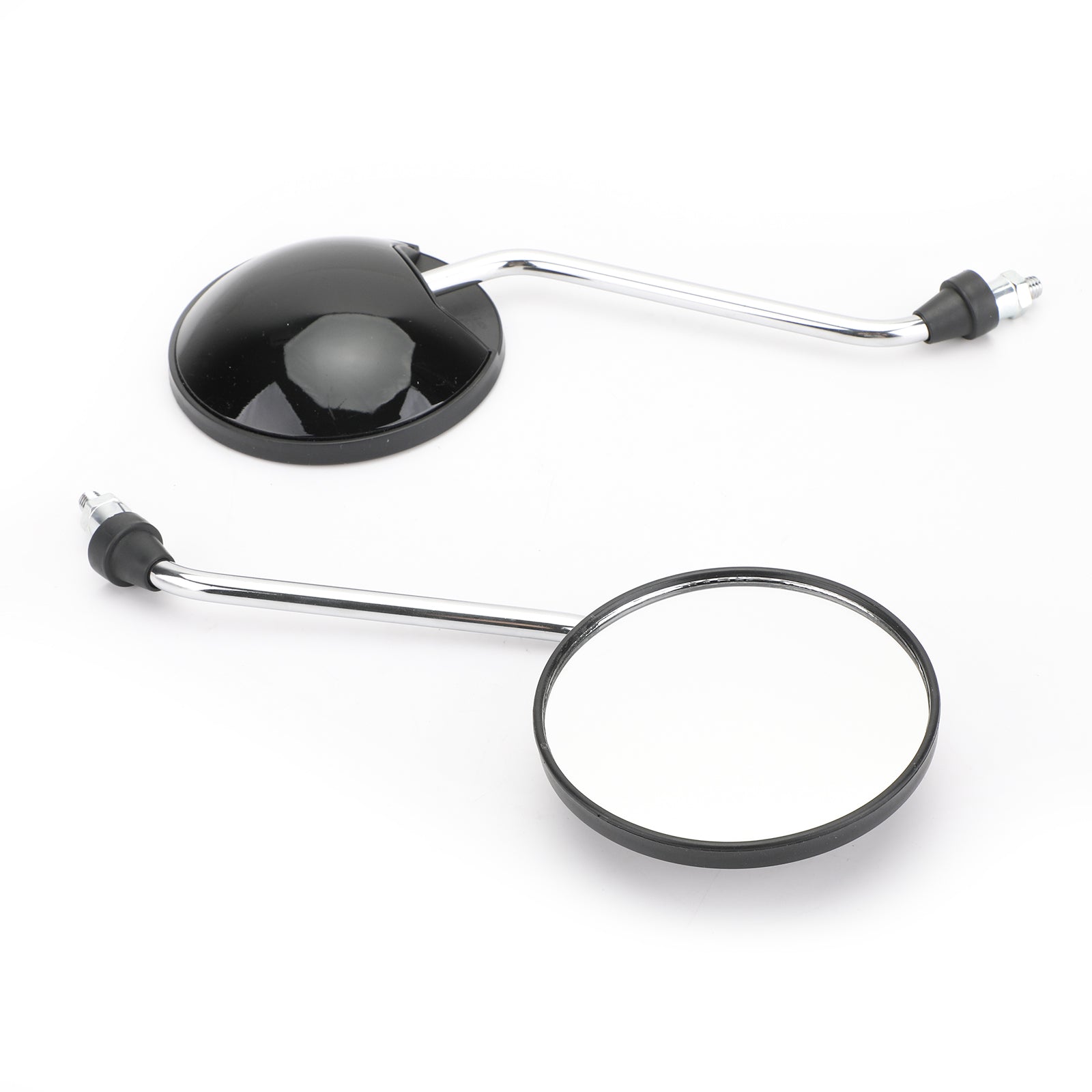 Uniwersalne lusterka wsteczne skuter motorower 8mm czarny dla Vespa Piaggio Liberty 50-150cc Generic