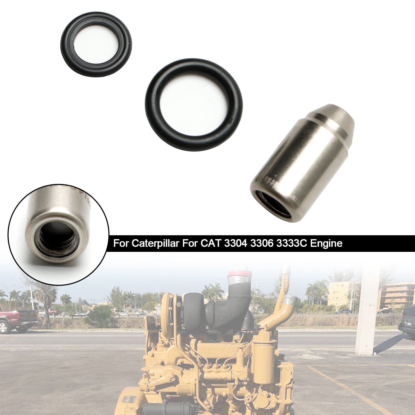 Polttoaineen ruiskutussuutin 5M4086 8M1584 8N4697 9F0160 Asenna Caterpillar 3304 3306