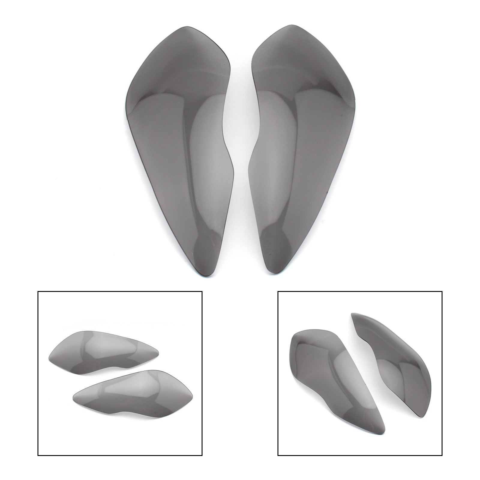 Ochronna pokrywka przednich obiektywów reflektorów odpowiednia dla Kawasaki ZX-636R ZX-6R 09-18 Ogólny dym