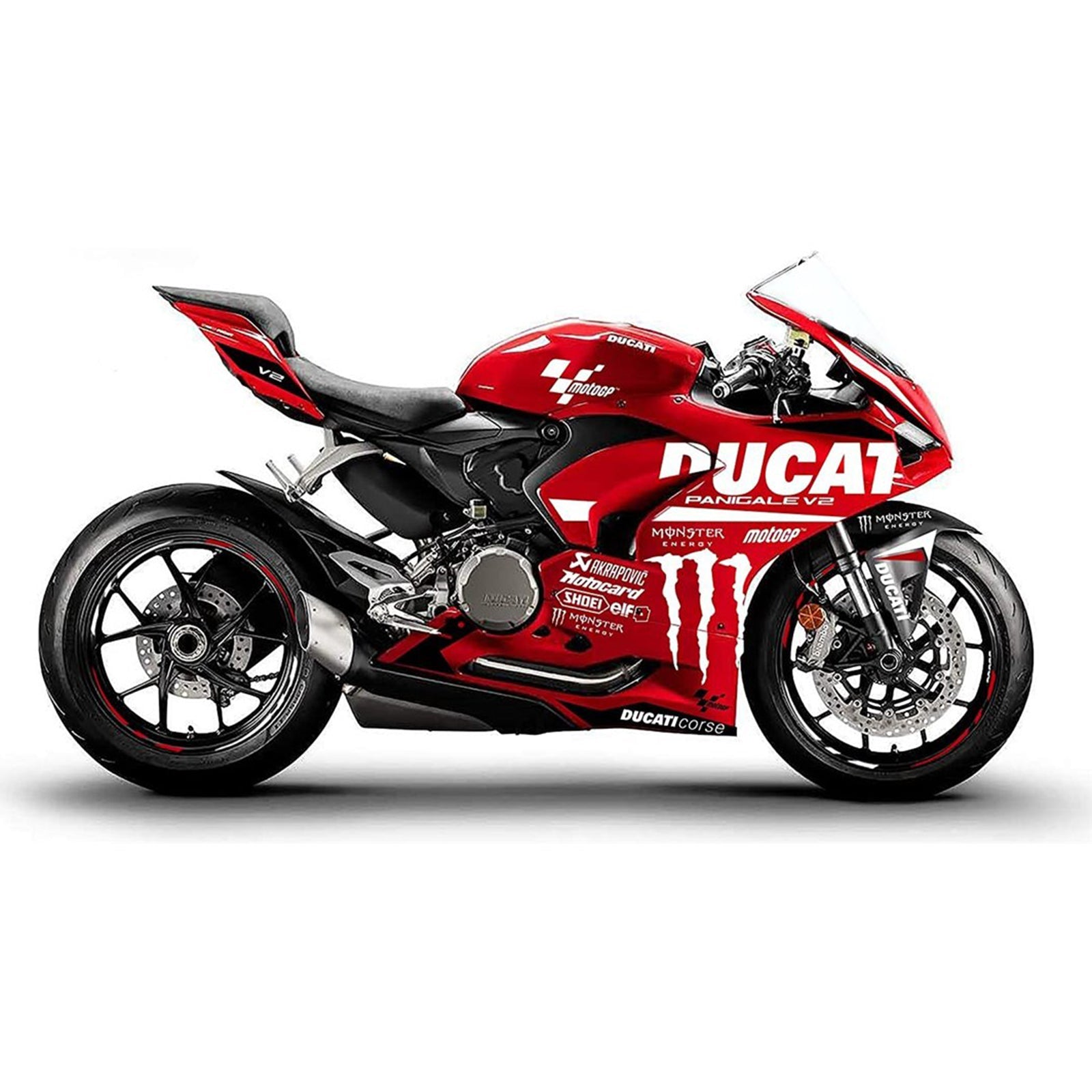 Amotopart Ducati Panigale V2 2020-2022 Kit Carénage Carrosserie