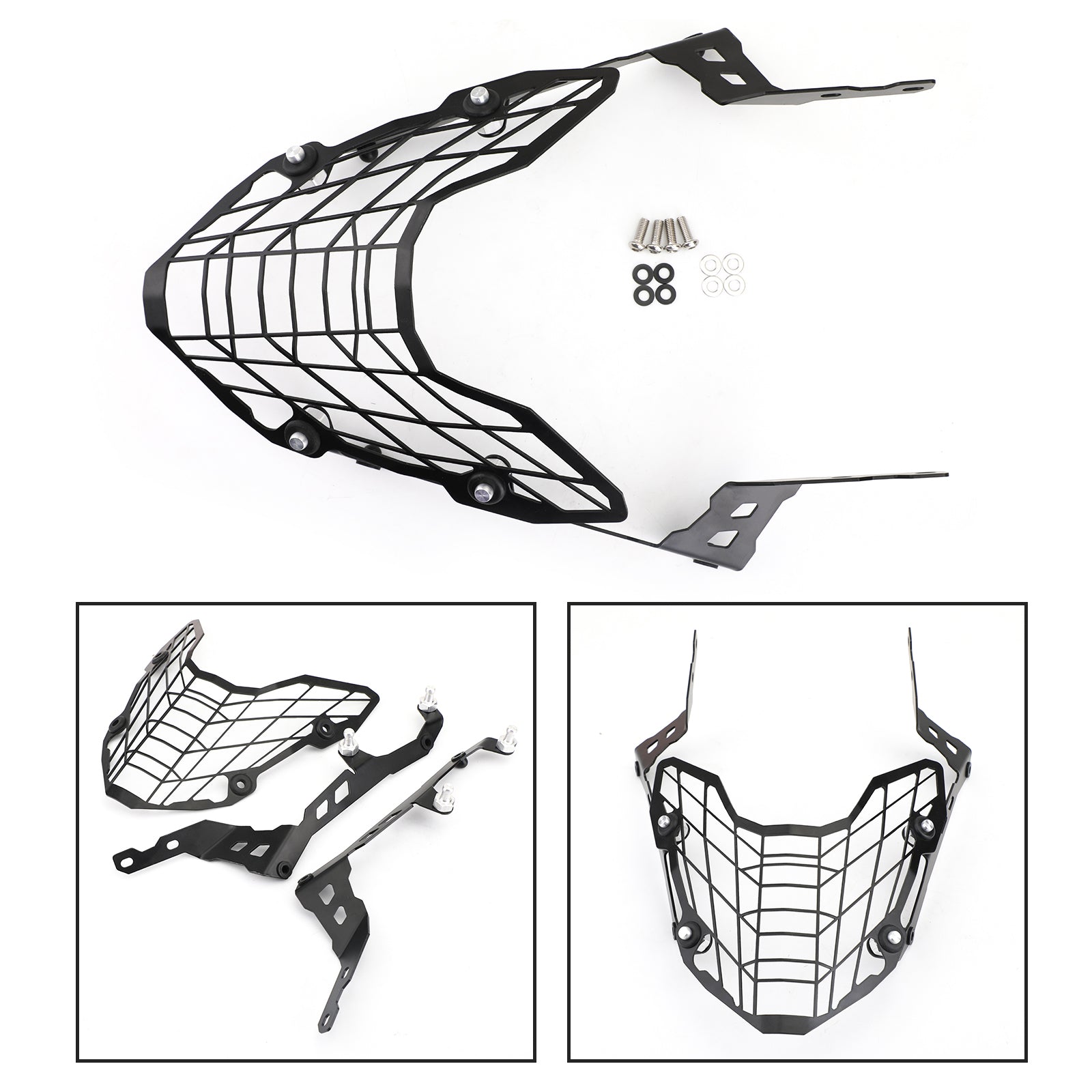 Musta alumiininen ajovalosuoja Honda CB500X 2019-2020 Generic