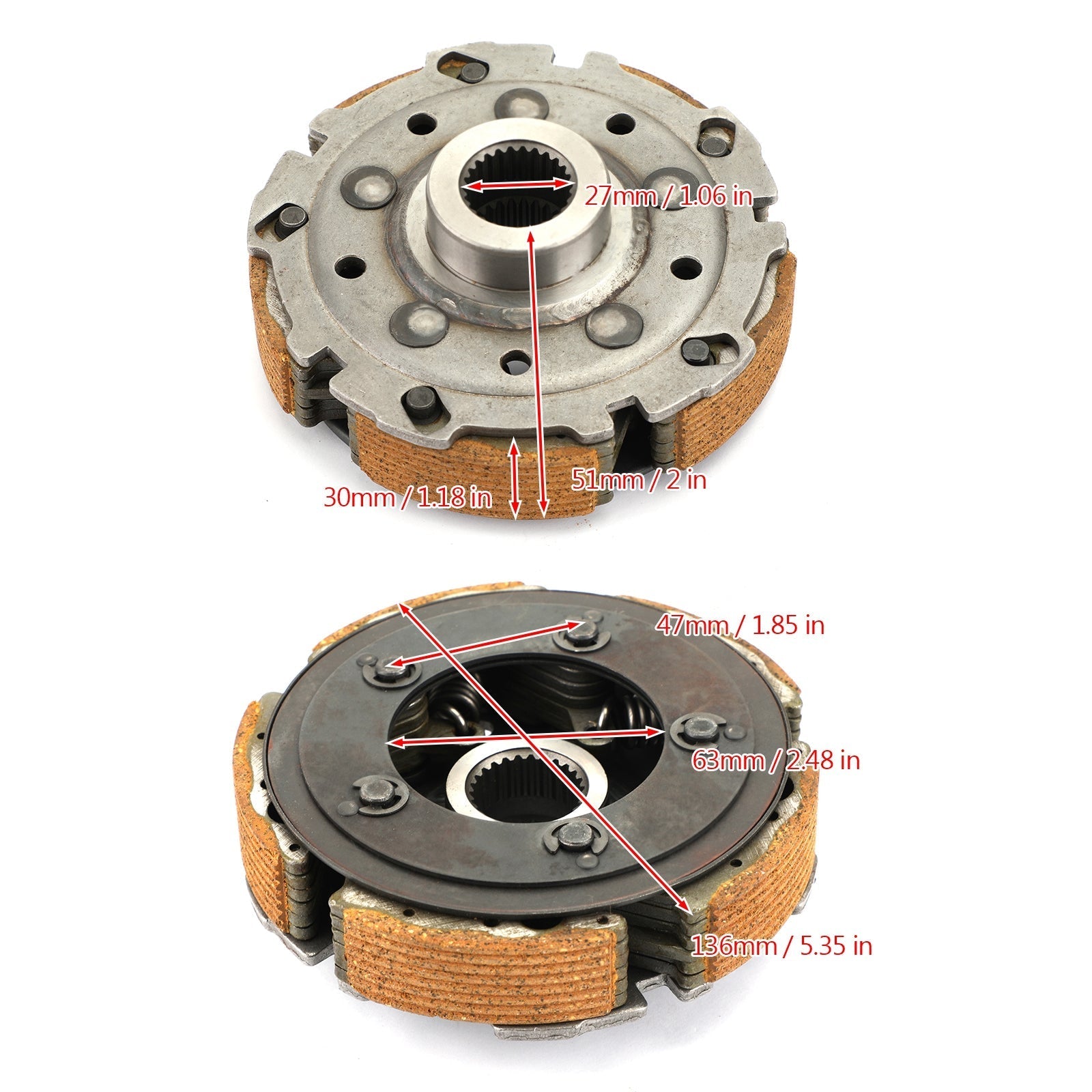 Porte-chaussures 'embrayage humide Assy avec ressort pour HISUN UTV ATV 500 700 COLEMAN BENNCH générique