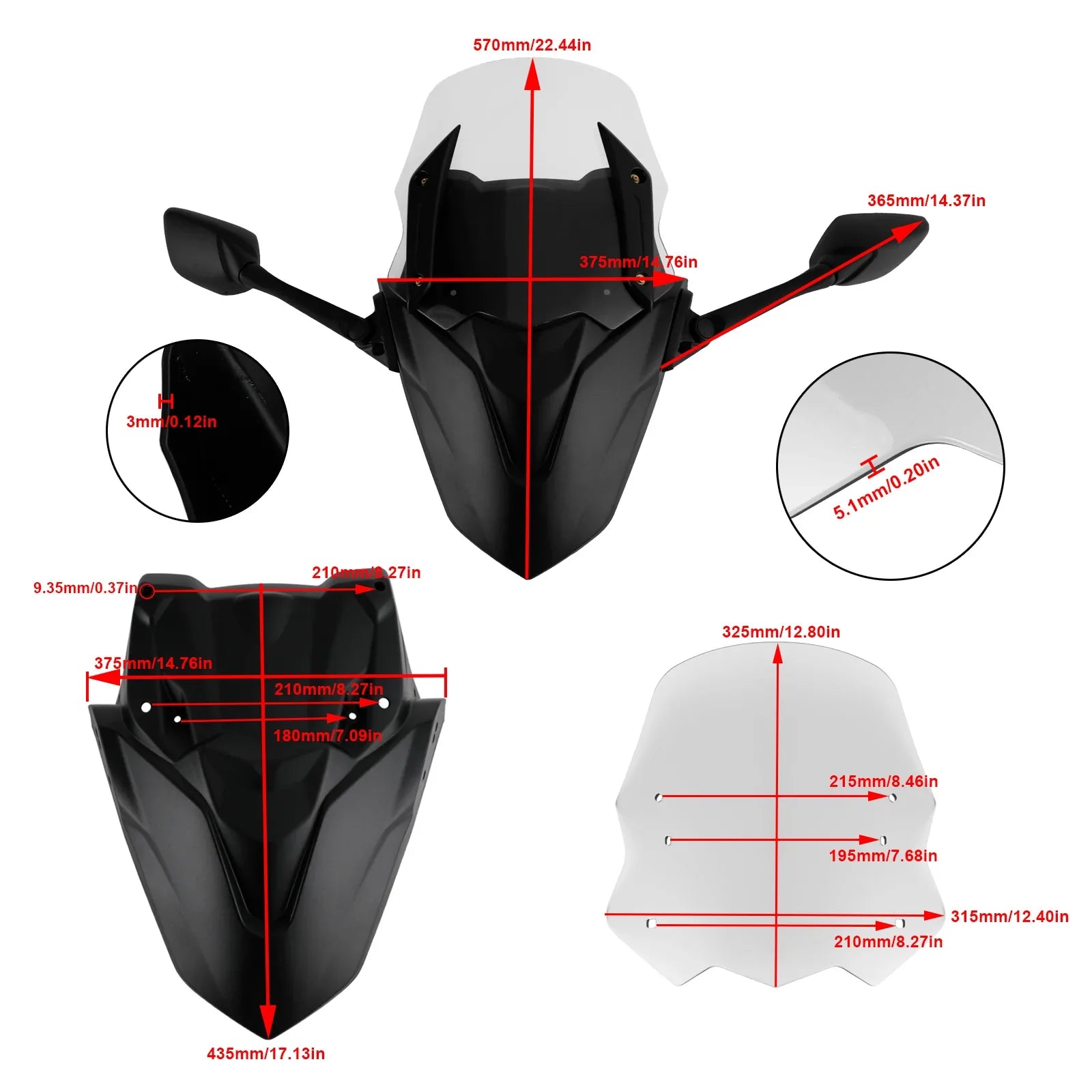 ABS MOTORCYCLE CARATTHE YAMAHA NMAX155 N-MAX 155 2021-2022