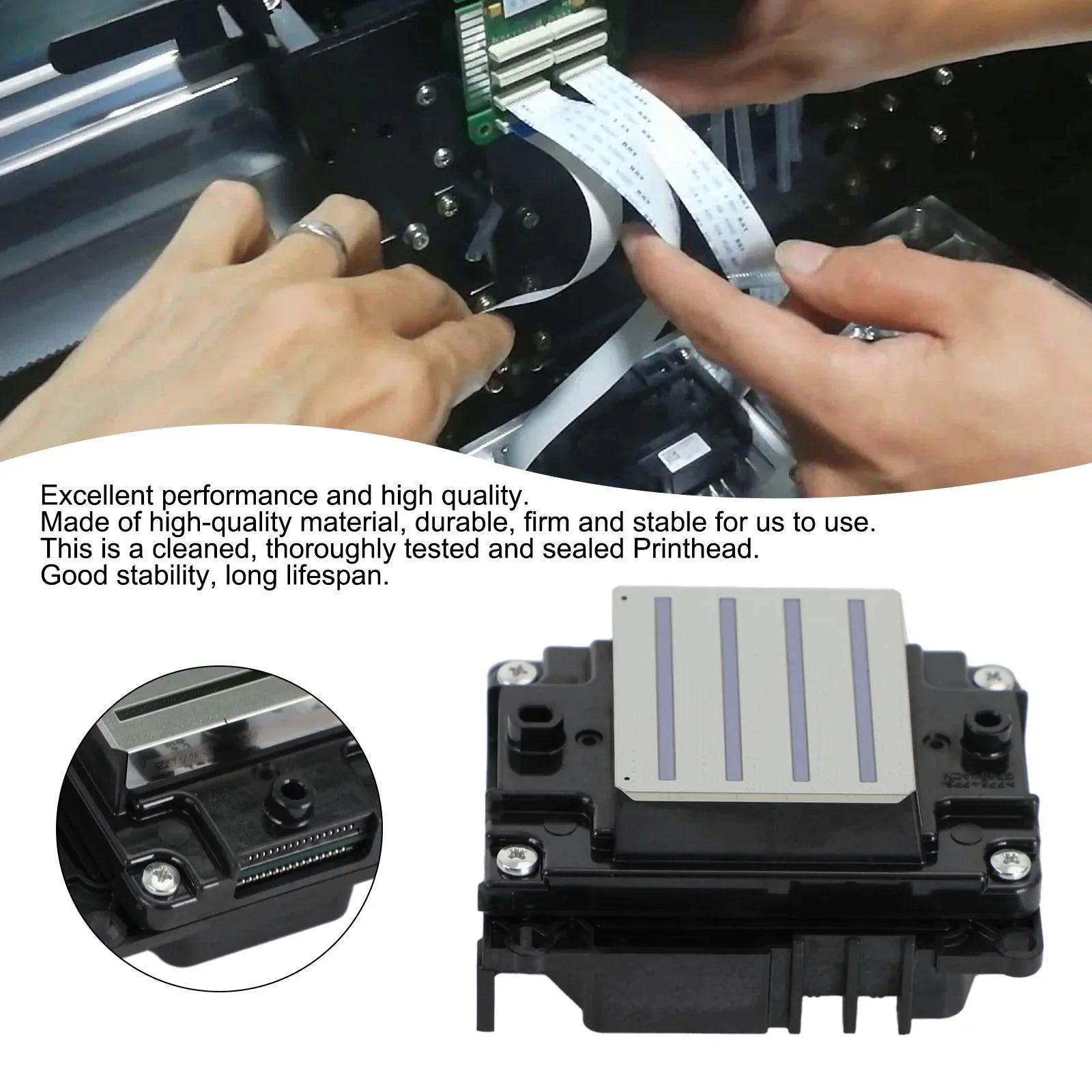 C7 C8 tulostuspää lukittu Epson WF4720 4730 I3200 EPS3200 Full Colors