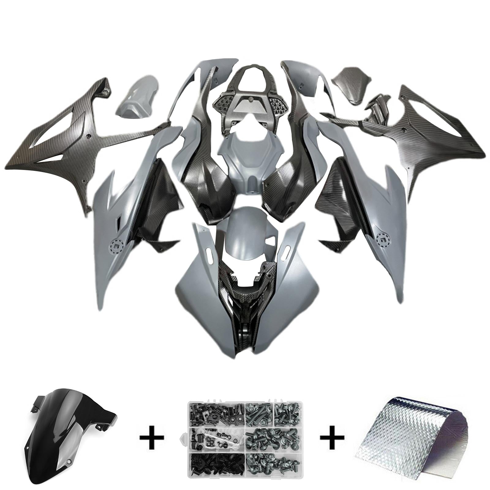 Amotopart BMW M1000RR S1000RR 2019-2022 Kuipset Carrosserie ABS Kunststof