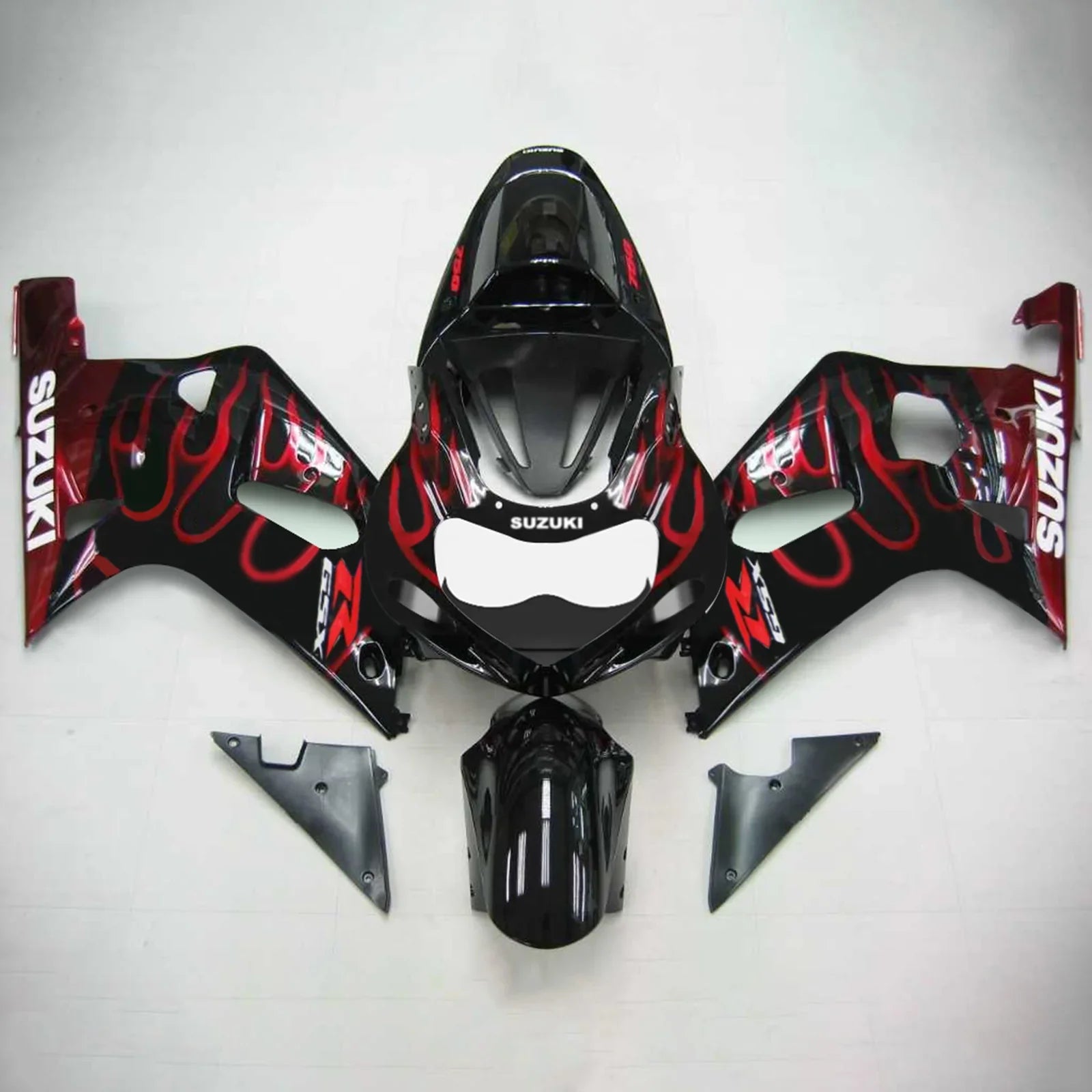 Amotopart Suzuki GSXR750 2001-2003 Kit carenatura carrozzeria in plastica ABS