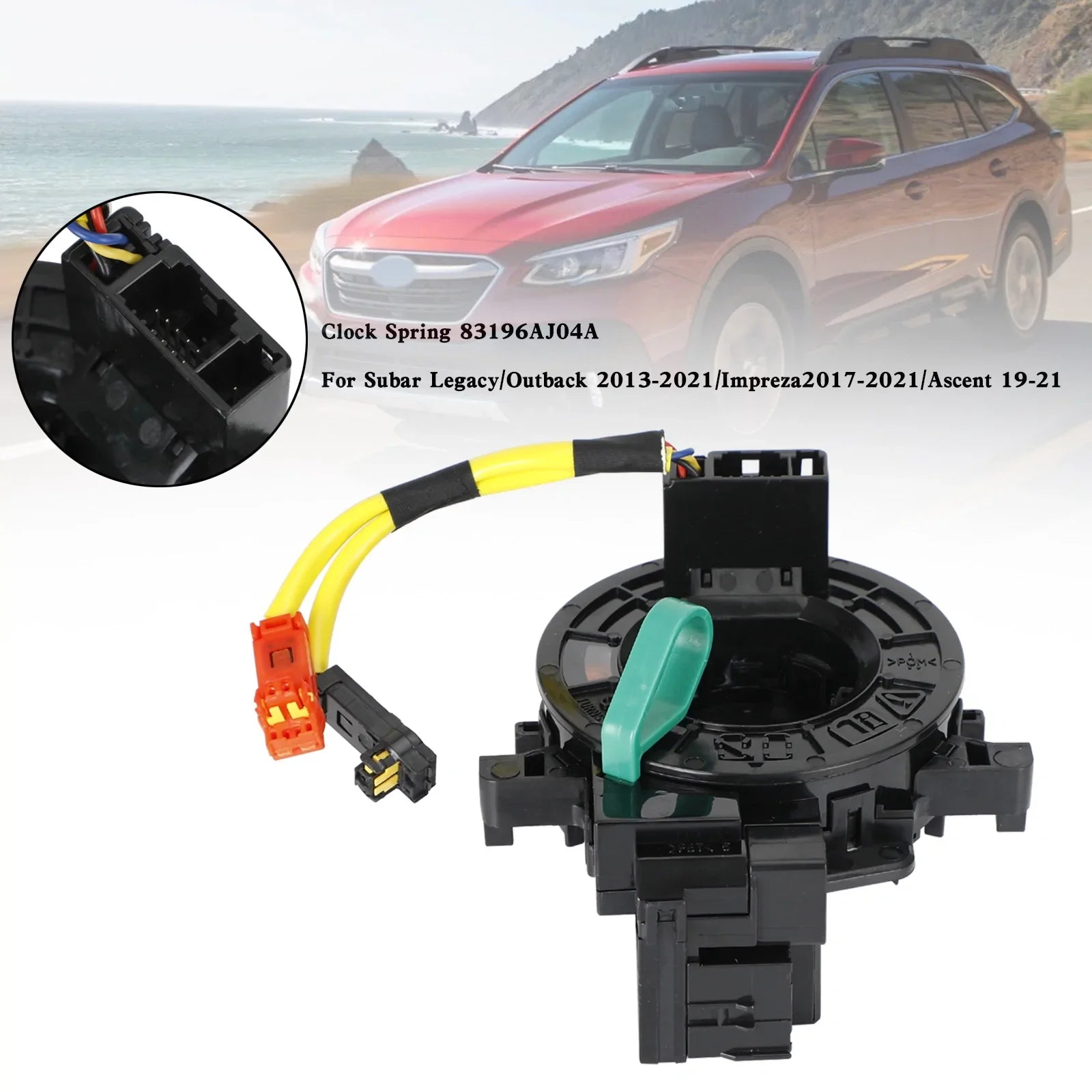 2019-2021 Ascent/2017-2021 Impreza/2013-2021 Subar Legacy Outback Clock Spring 83196AJ04A 83196AJ03A