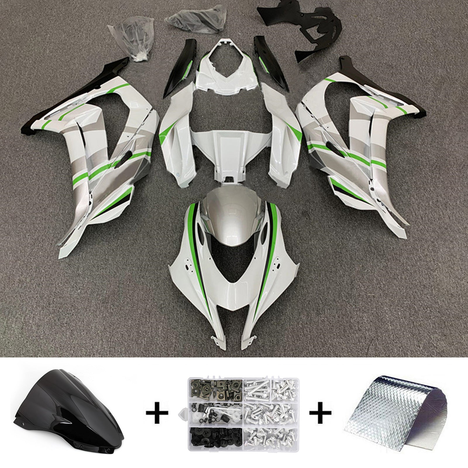 Amotopart Kawasaki ZX10R 2016-2020 ABS kunststof carrosseriekuipset