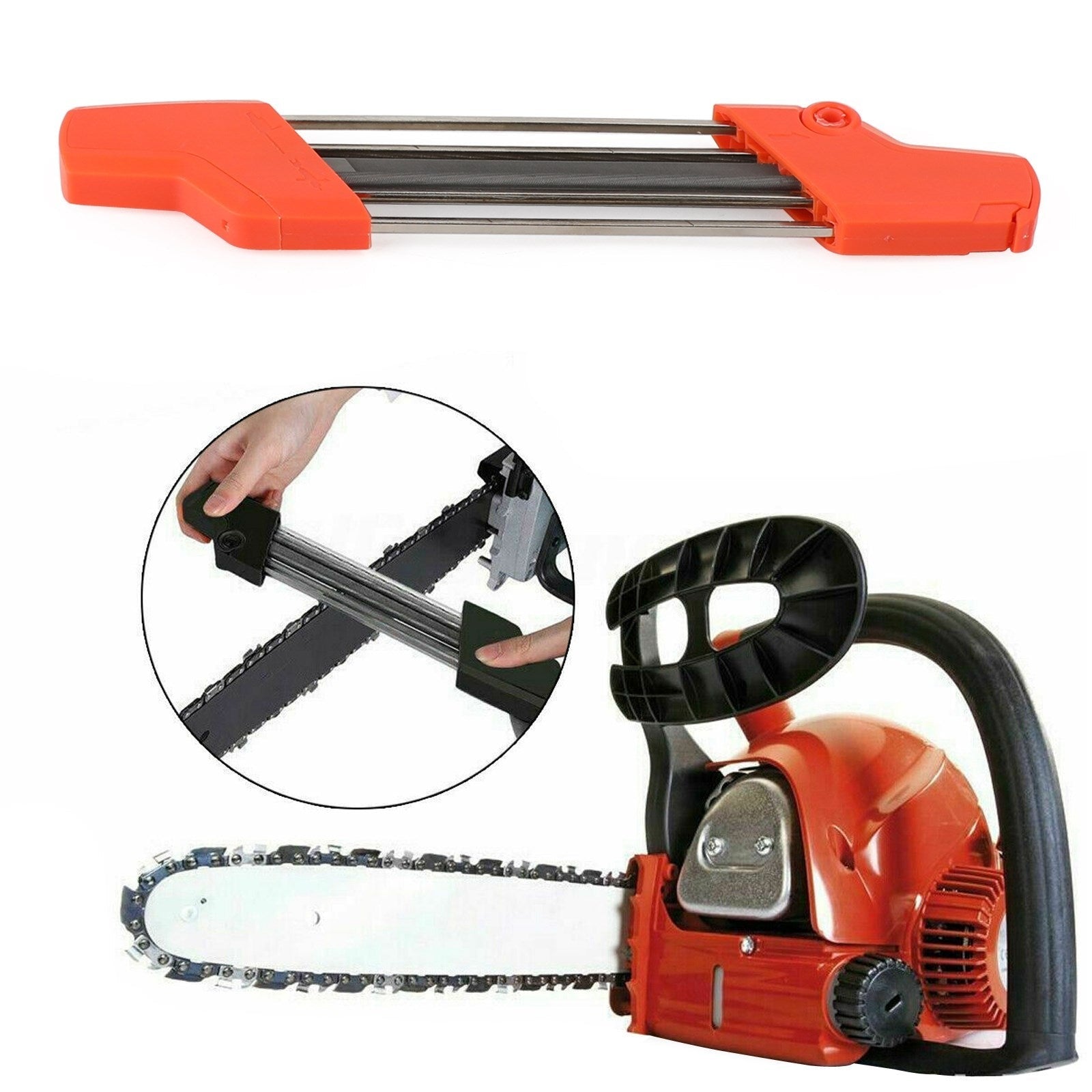 2 in 1 Easy Chainsaw File Chain Slijpsets 7/32 5,5 mm Fit Stihl 3/8 "P 404"