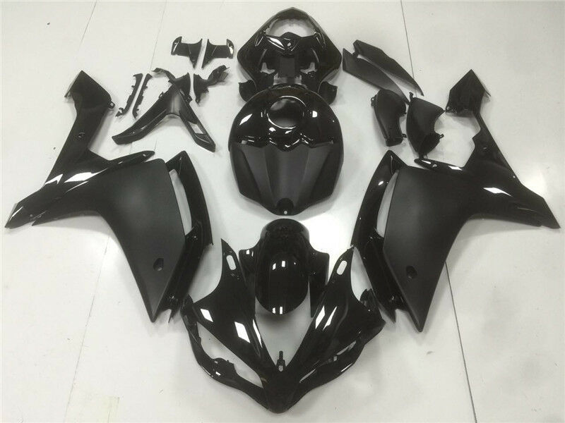 Amotopart ABS plastični vbrizgavalni komplet Carénage Fit Yamaha YZF R1 2007-2008 Brillant Mat Noir Generic