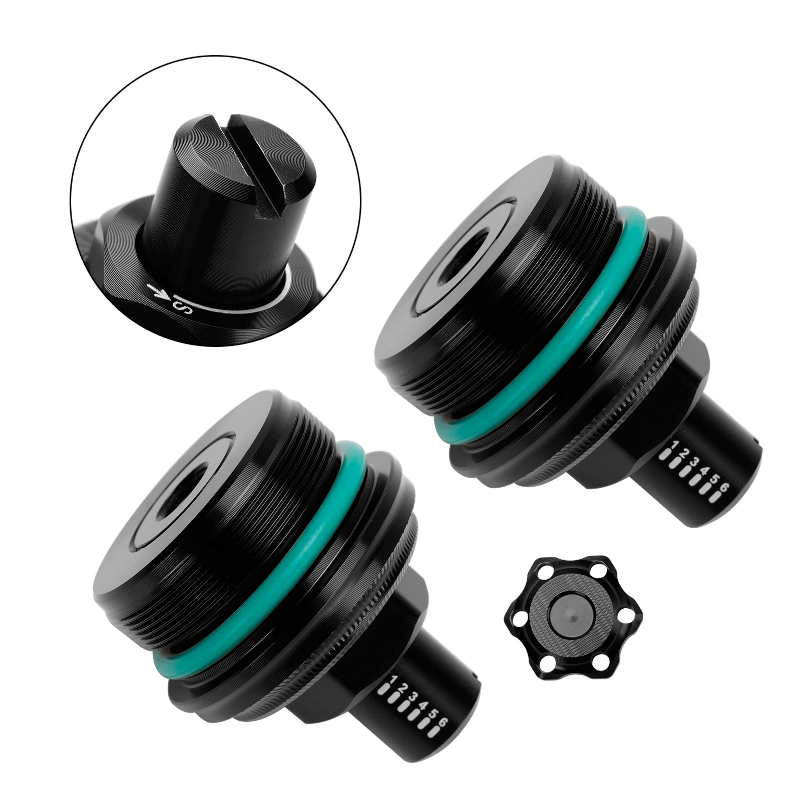 Yamaha Mt-03 Mt 03 2019-2023 2Pcs Fourche Précharge Ajusteur Boulon Vis Cnc