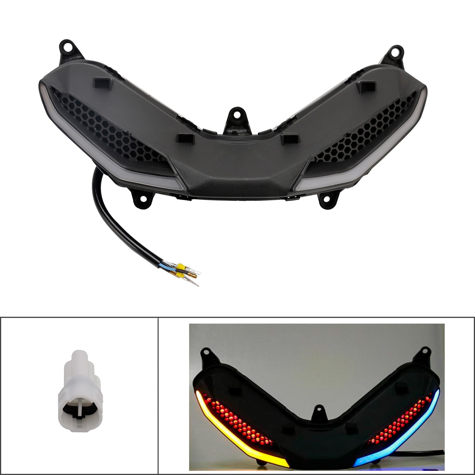 Protecteur de phare avant, gril, feu de signalisation Led pour Yamaha Y15Zr