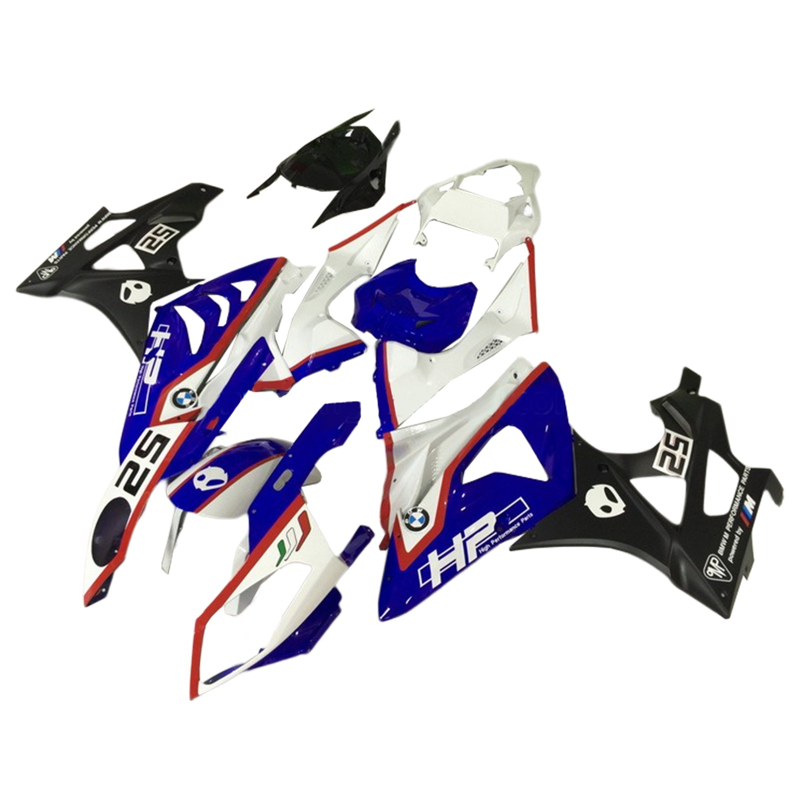 Amotopart BMW S1000RR 2009-2014 Kuipset Carrosserie ABS Kunststof