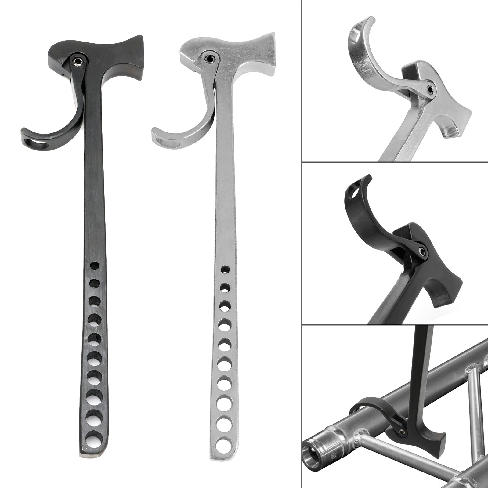 Dissolvant en aluminium de goupille de marteau de botte d'éclairage de broche d'étape pour le noir global de F34 Tru