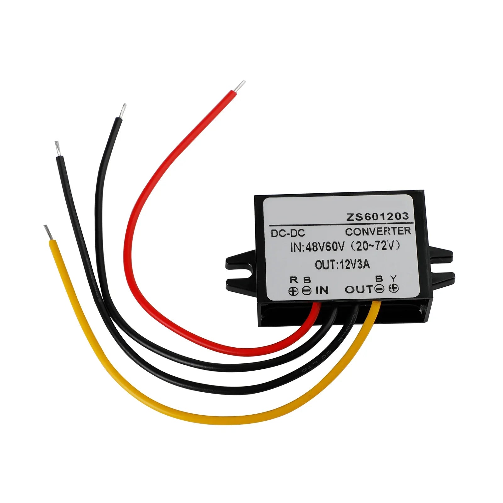 Convertisseur DC-DC étanche 60V abaisseur à 12V Module d'alimentation de voiture