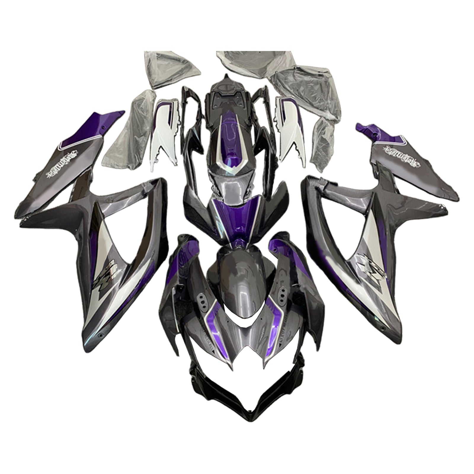 Amotopart Suzuki GSXR 600/750 2008-2010 K8 Kit Carrosserie Plastic Abs