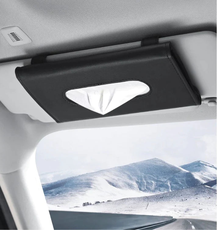 Osłona przeciwsłoneczna do samochodu Uchwyt na serwetki Osłona przeciwsłoneczna do samochodu Pojemnik na chusteczki do samochodu PU B