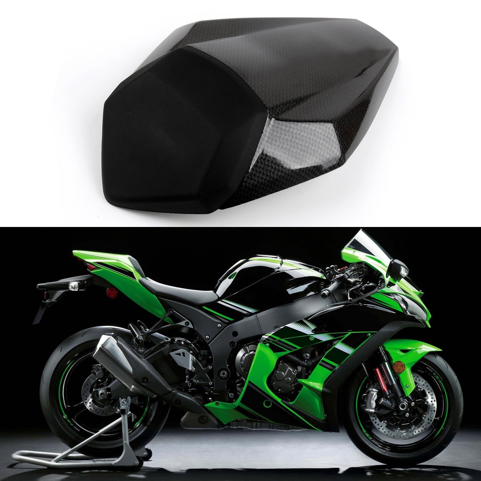 Capot de couverture de siège arrière pour Kawasaki Nijia ZX10R (2016) 7 couleurs générique