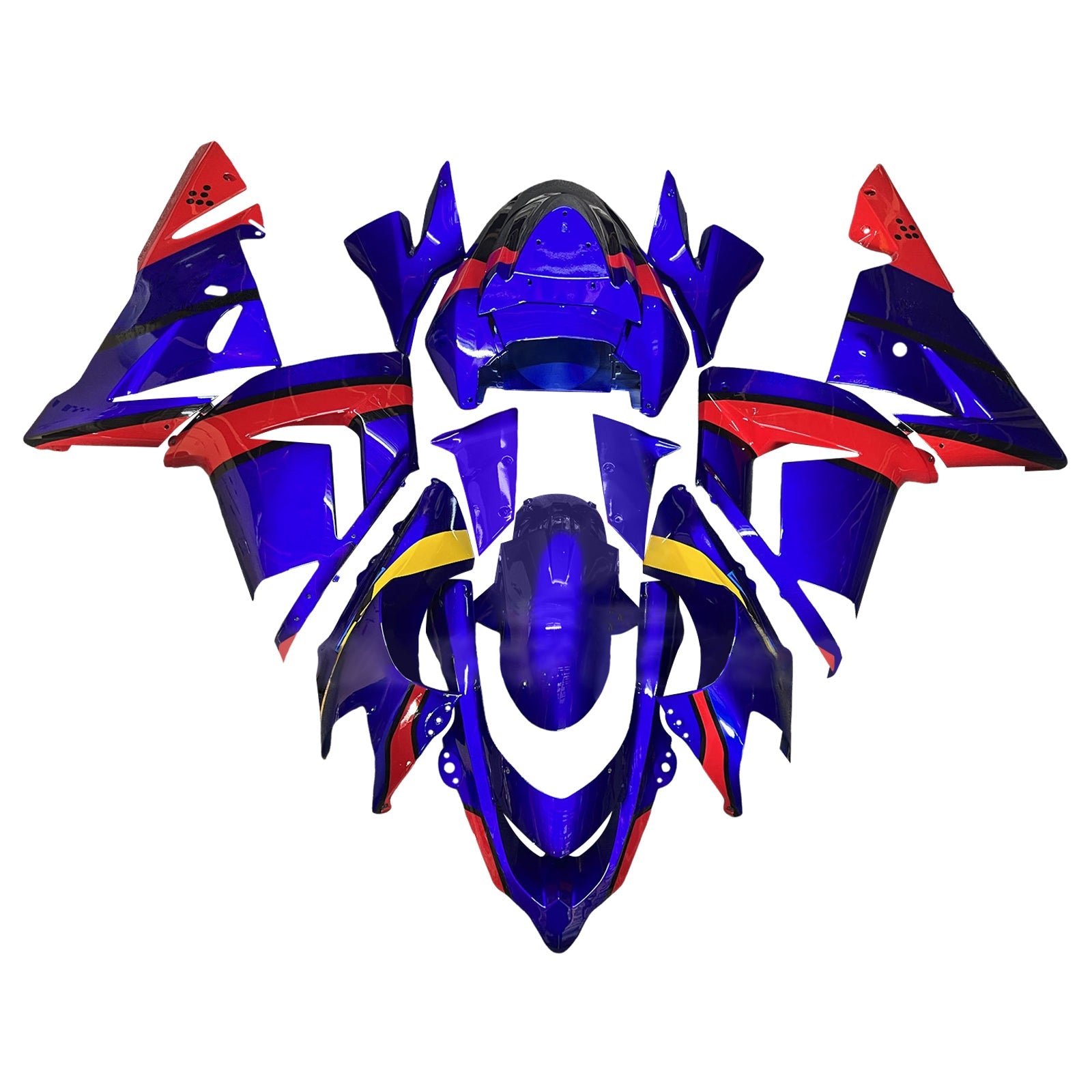 Kit carenatura iniezione, carrozzeria in plastica ABS per Kawasaki ZX10R 2004-2005