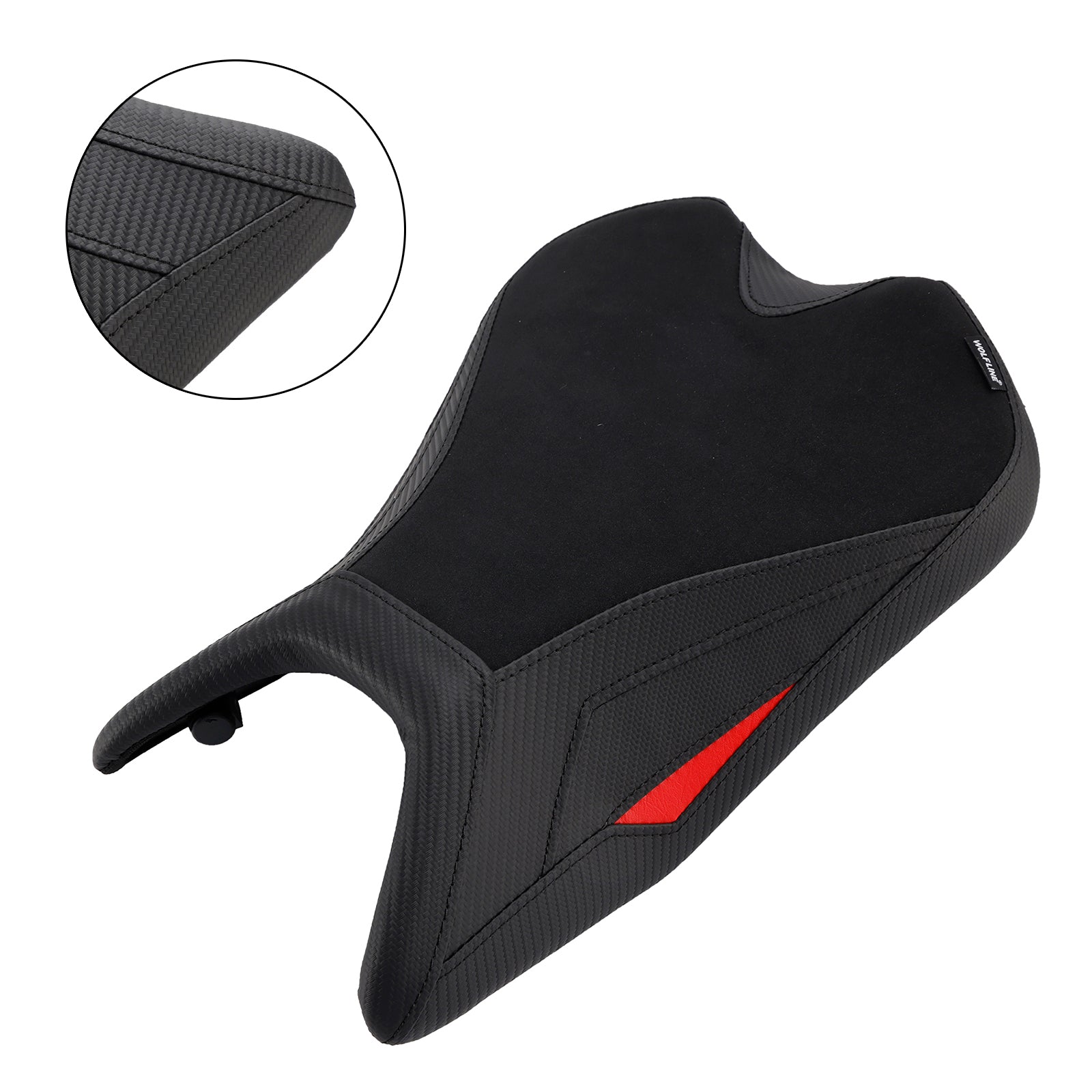 Cuscino sedile anteriore conducente Black Raider per Aprilia RS457 (2024-2025).