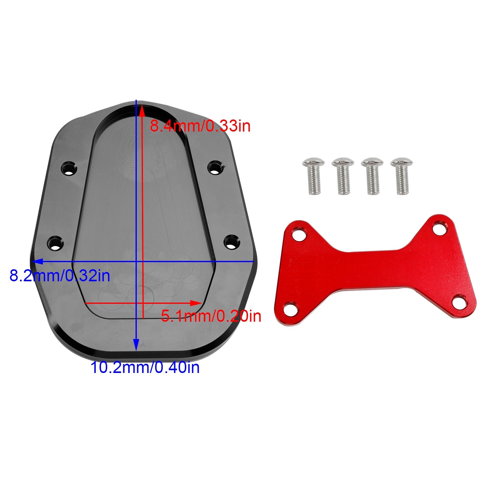 Plaque d'agrandissement de béquille pour HONDA CT125 Hunter Cub Trail 125 2023-2024