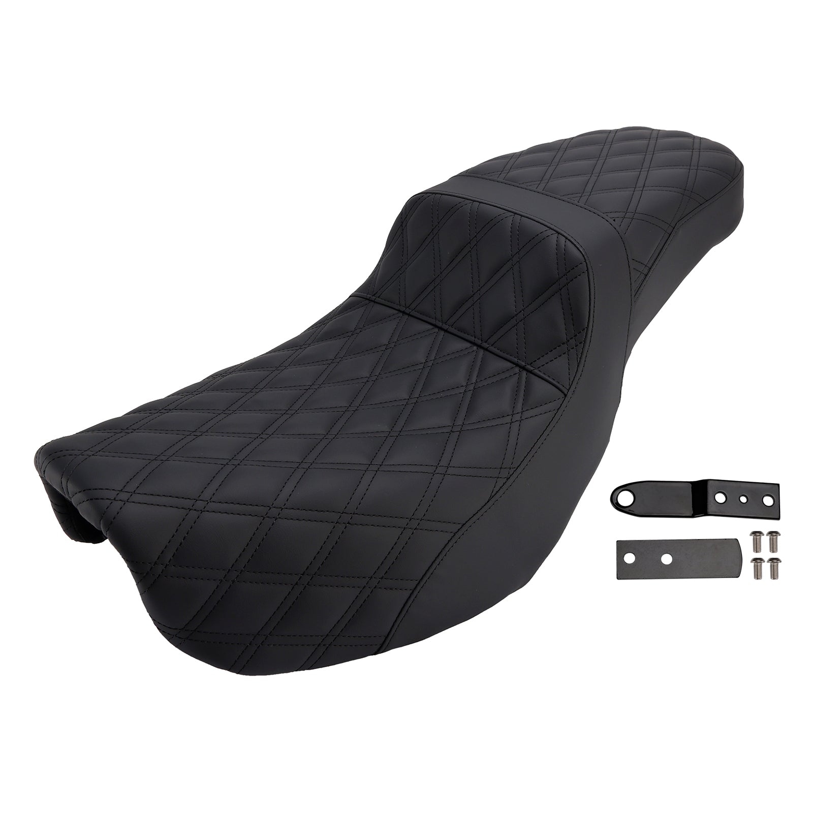 Coussin de selle passager avant et arrière compatible avec Dyna FXD 2006-2017 FLD Fat Boy
