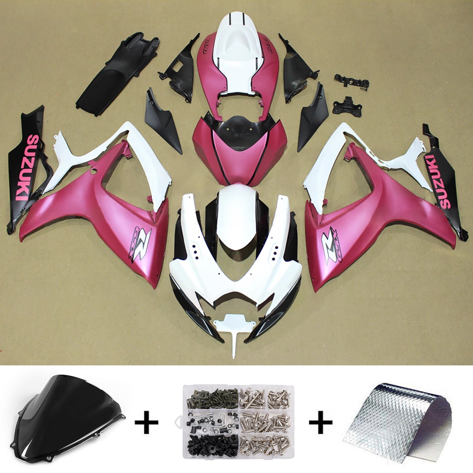 Komplet oklepa z vbrizgano ABS plastiko za Suzuki GSXR 600/750 2006-2007 K6