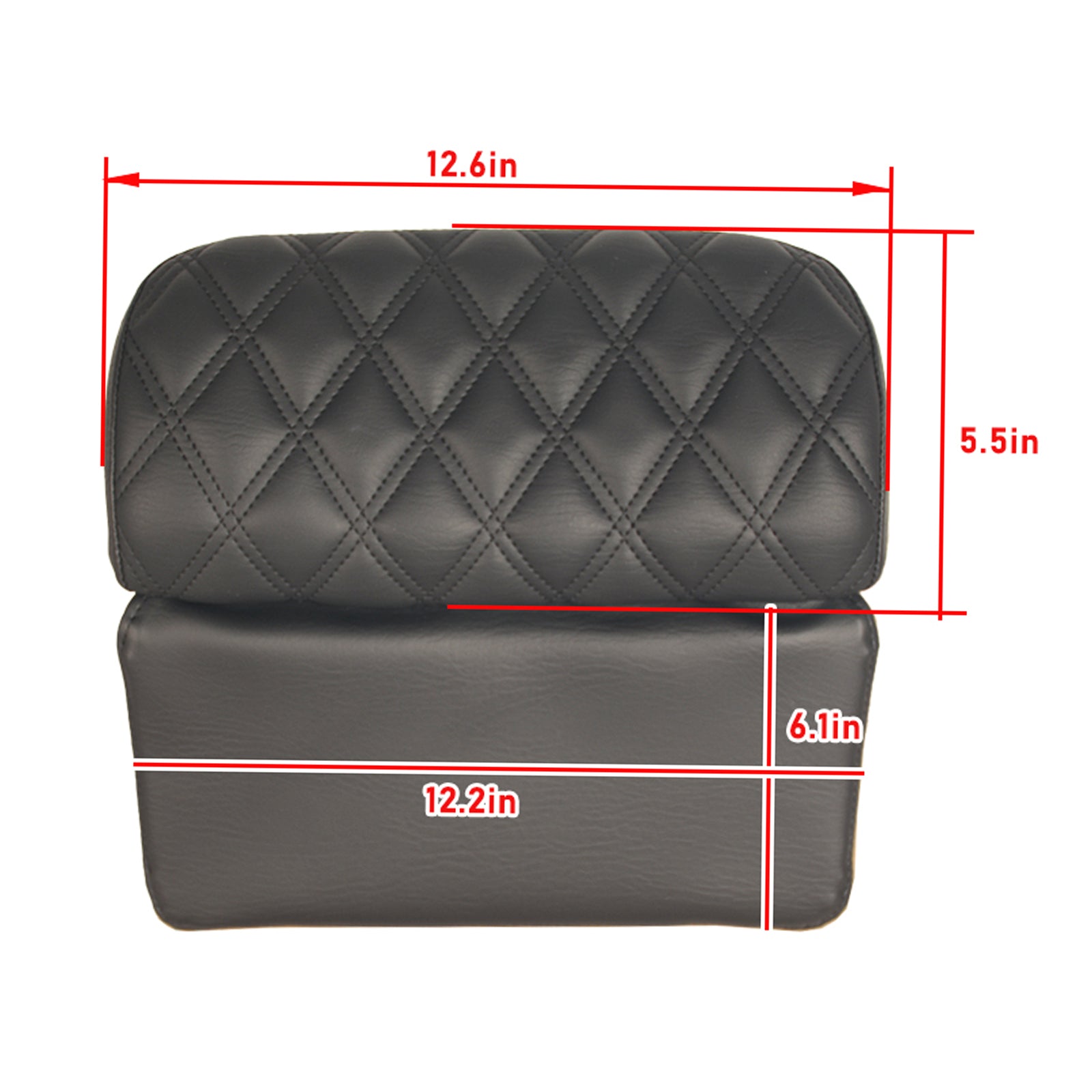 Coussin de dossier de coffre Chopped Pack compatible avec Tour Pack Touring Road Glide et Tri Glide
