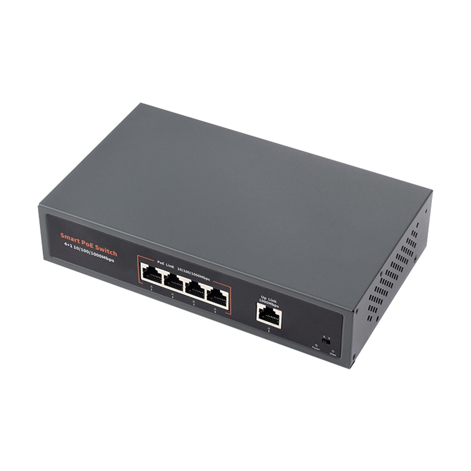 120W Gigabit Ethernet Poe Switch 10/100/1000M Poort Adaptieve Plug Play 4 Netwerken