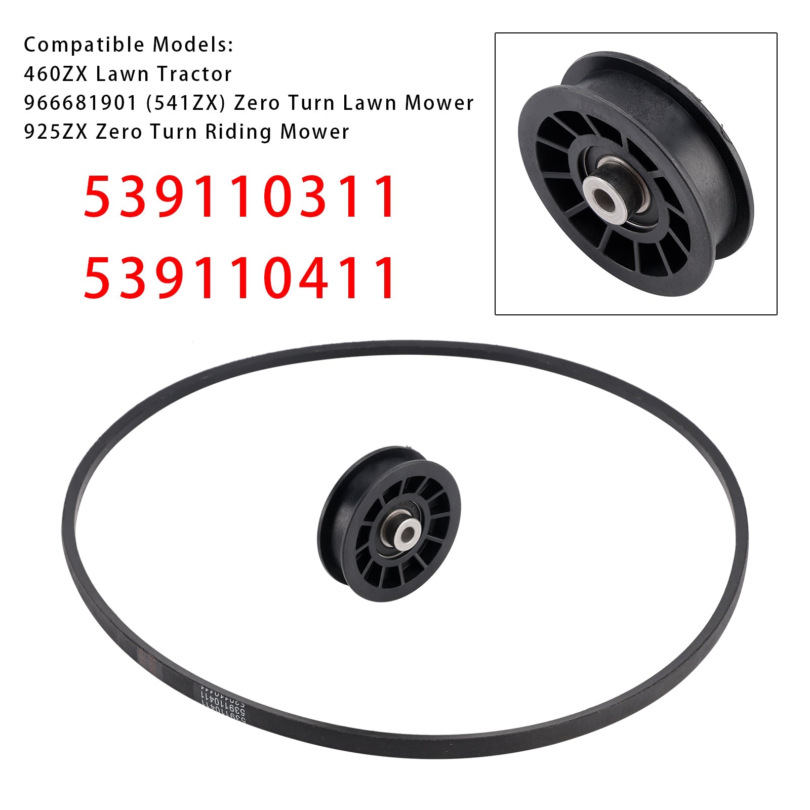 Cinturón d'transmisión de polea tensora'unidad 539110411 y 539110311 para HUSQVARNA Z254F