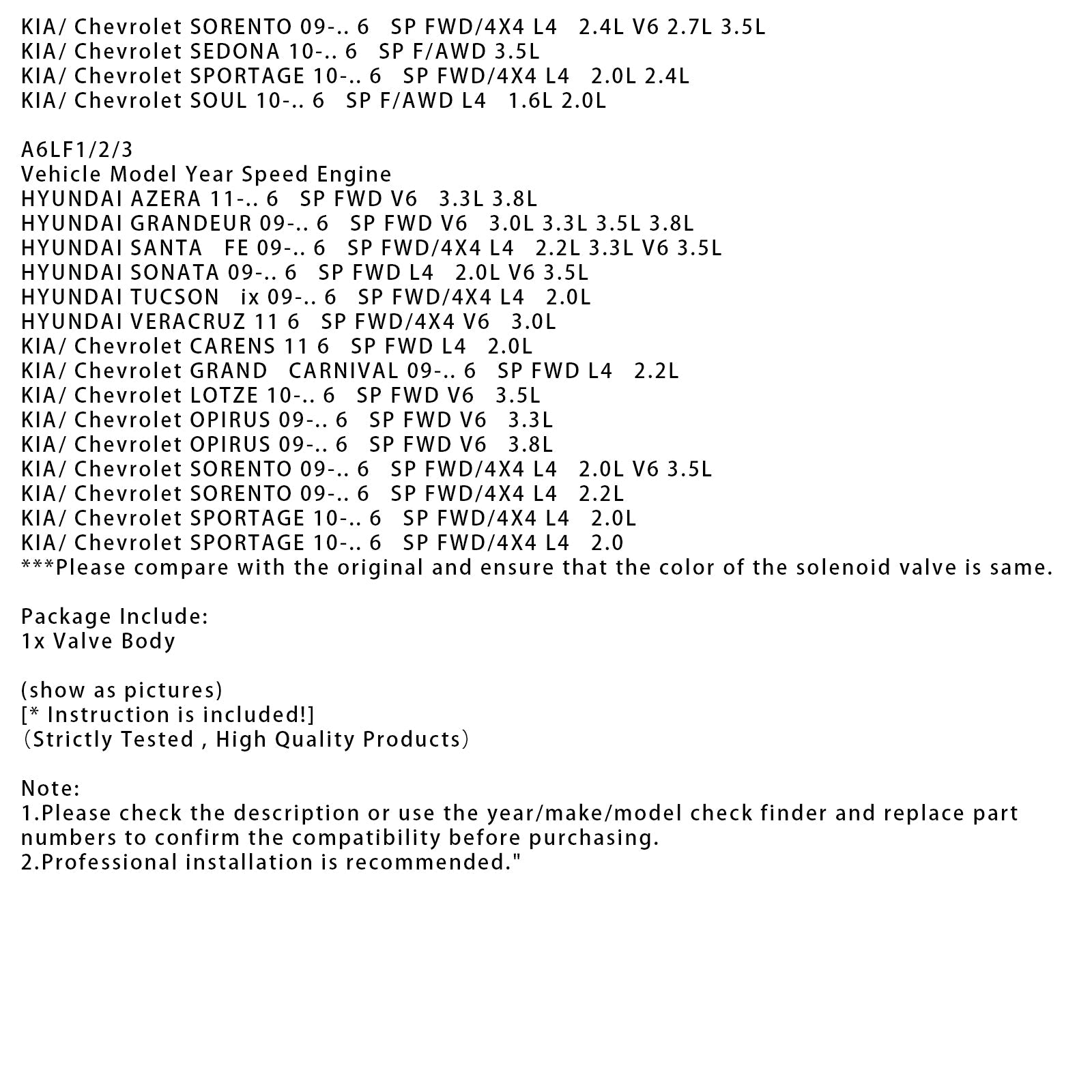 Hyundai Verna 6 SP F/AWD L4 1,6L A6MF1/2 6 hitrosti od leta 2010