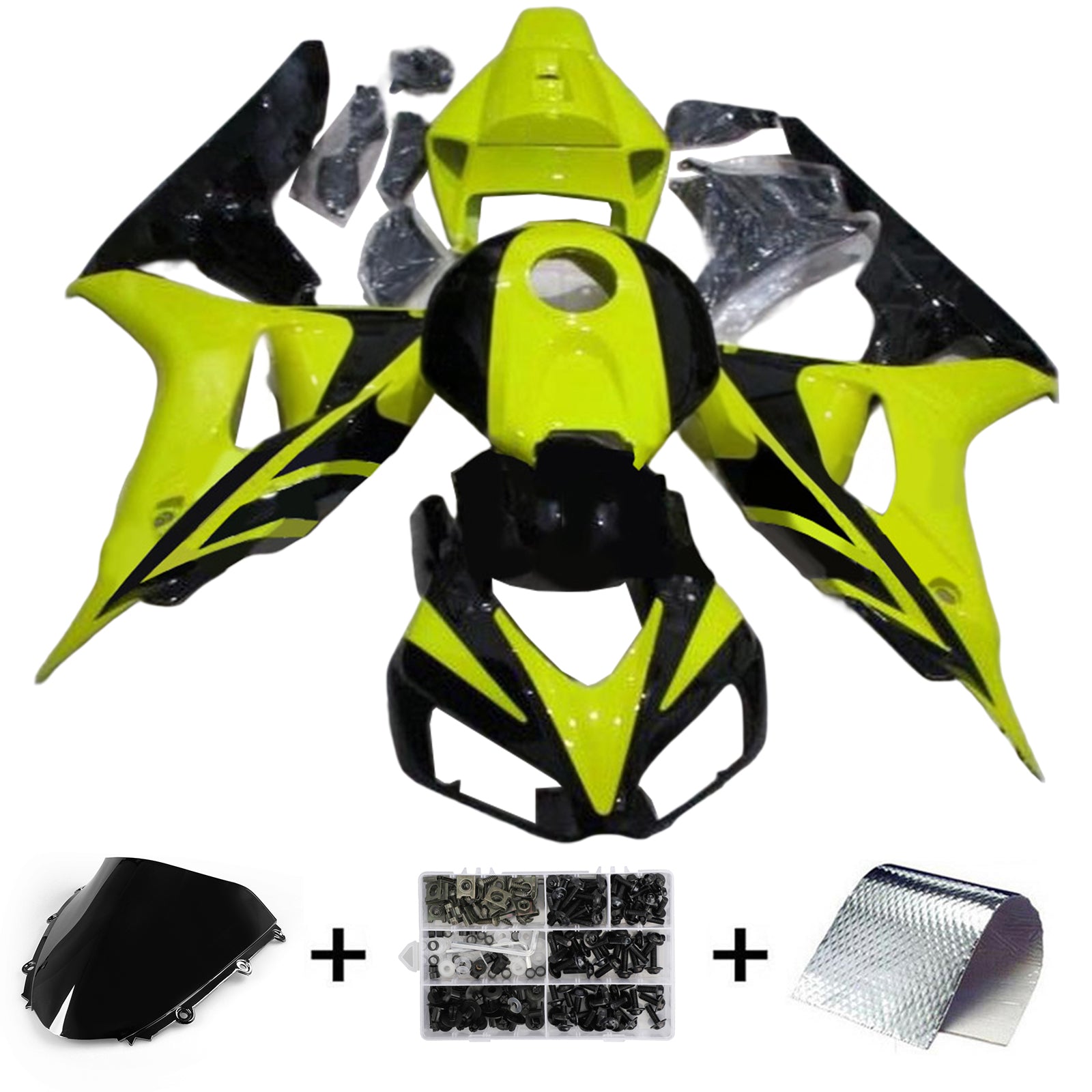 Kit de carénage par injection, carrosserie en plastique ABS pour Honda CBR1000RR 2006-2007
