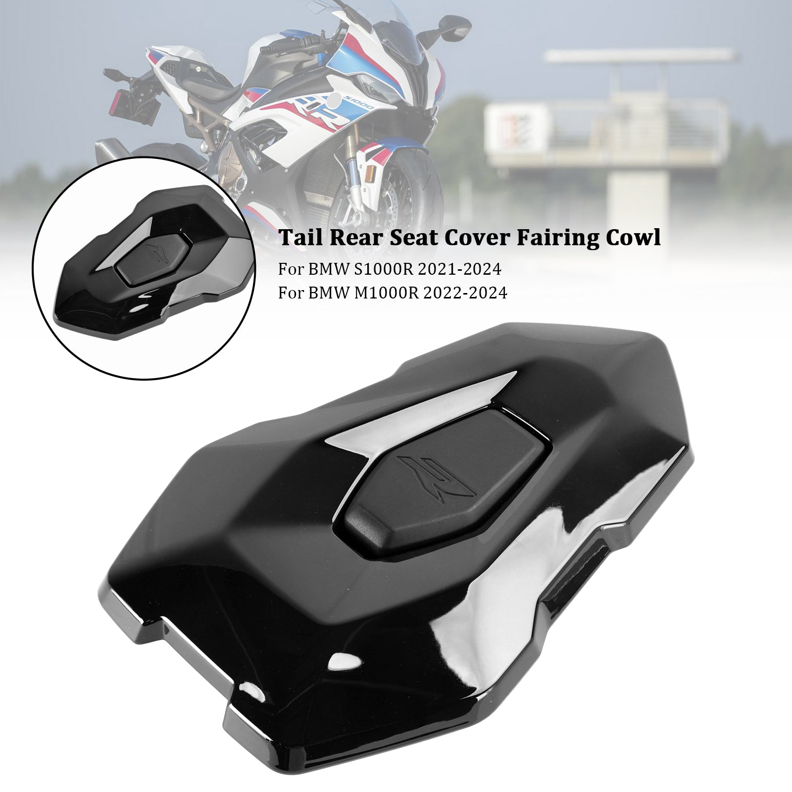Capot de carénage de couverture de siège arrière de queue pour BMW S1000R 2021-2024 M1000R Black
