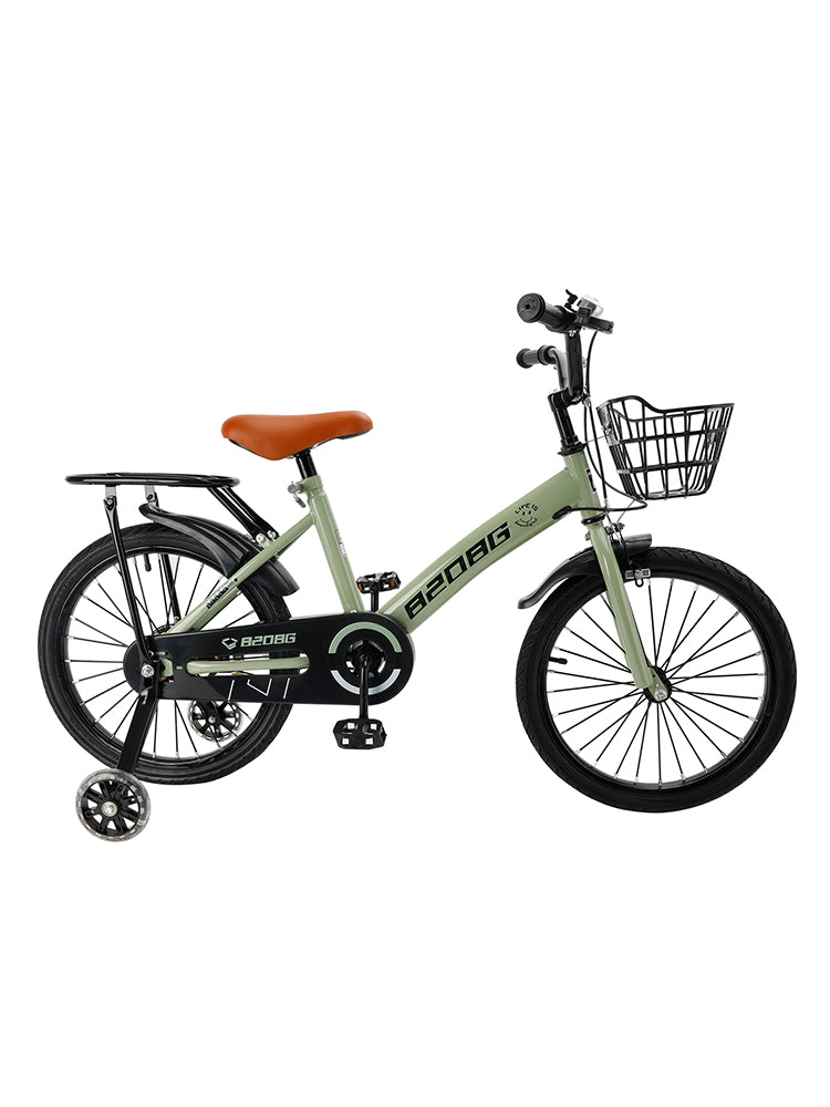 18 inches Kid's Bicycle BMX Child Bike for Ages 7-9 Years with auxiliary wheels