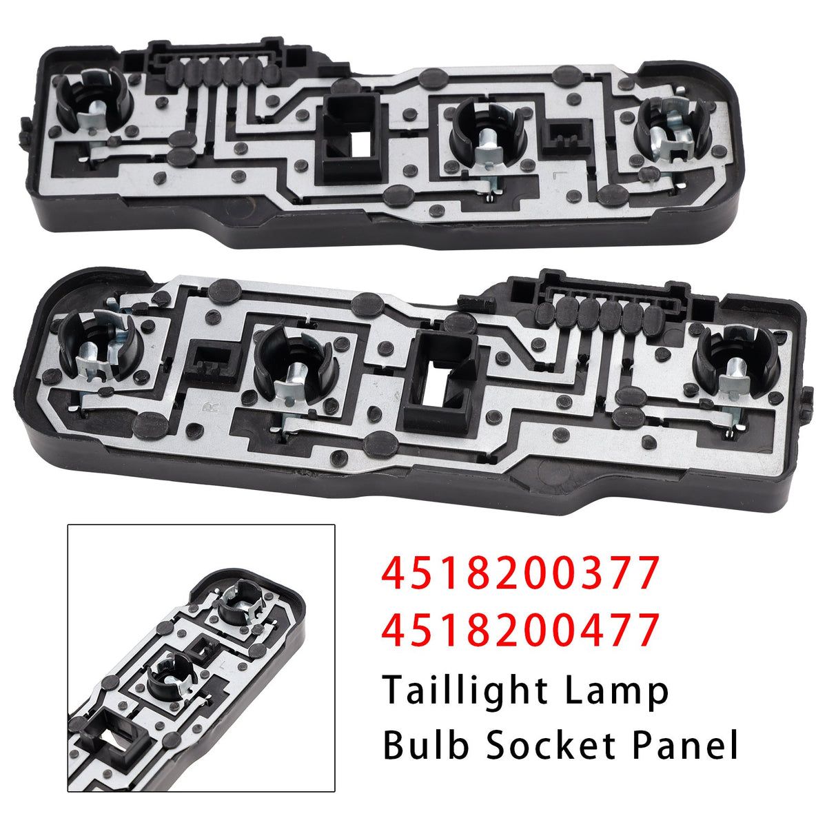Support de feu arrière gauche et droit pour Smart Fortwo (2008-2018) - Référence : 4518200377
