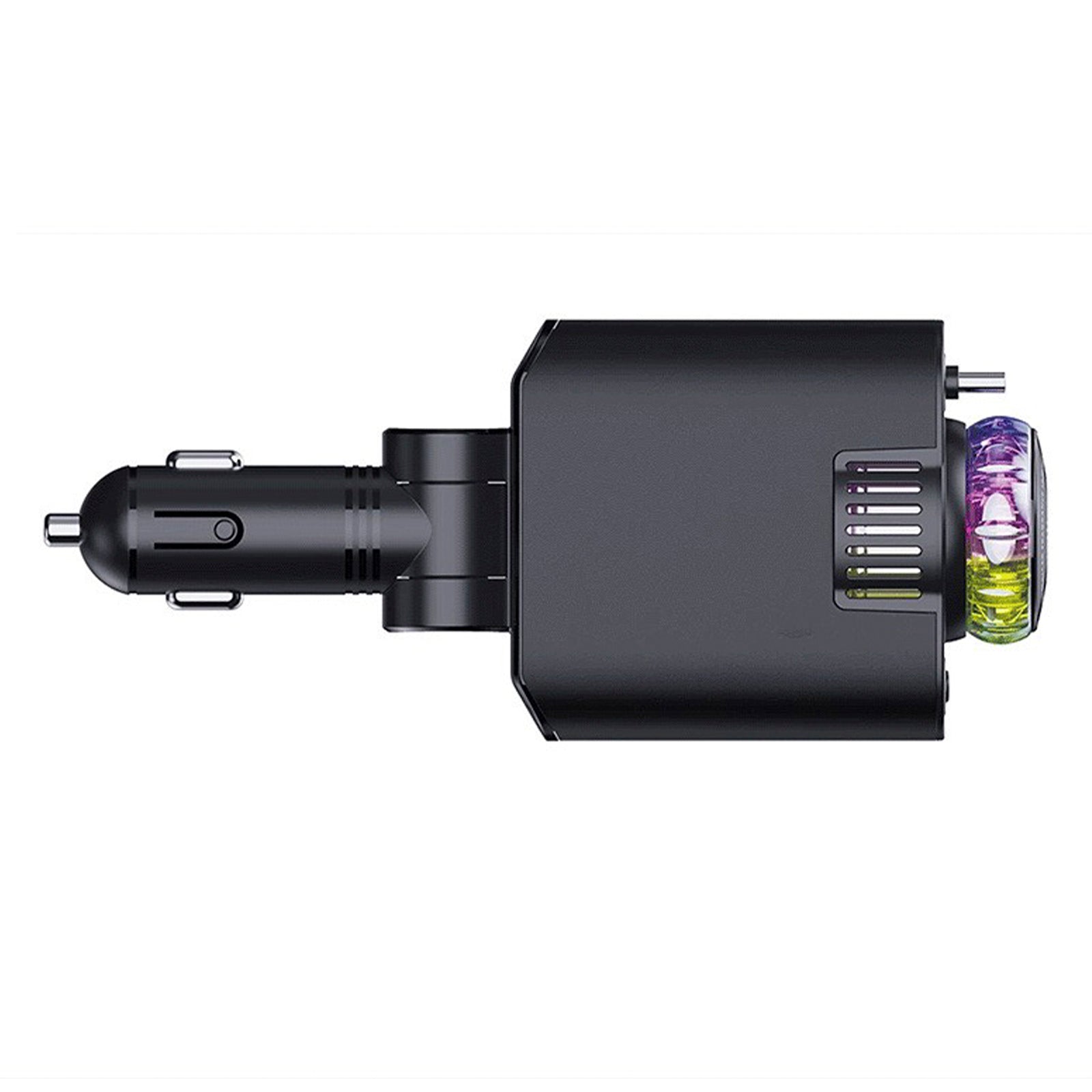 Chargeur de voiture ultra-rapide 120 W avec câble rétractable et diffuseur de parfum intelligent