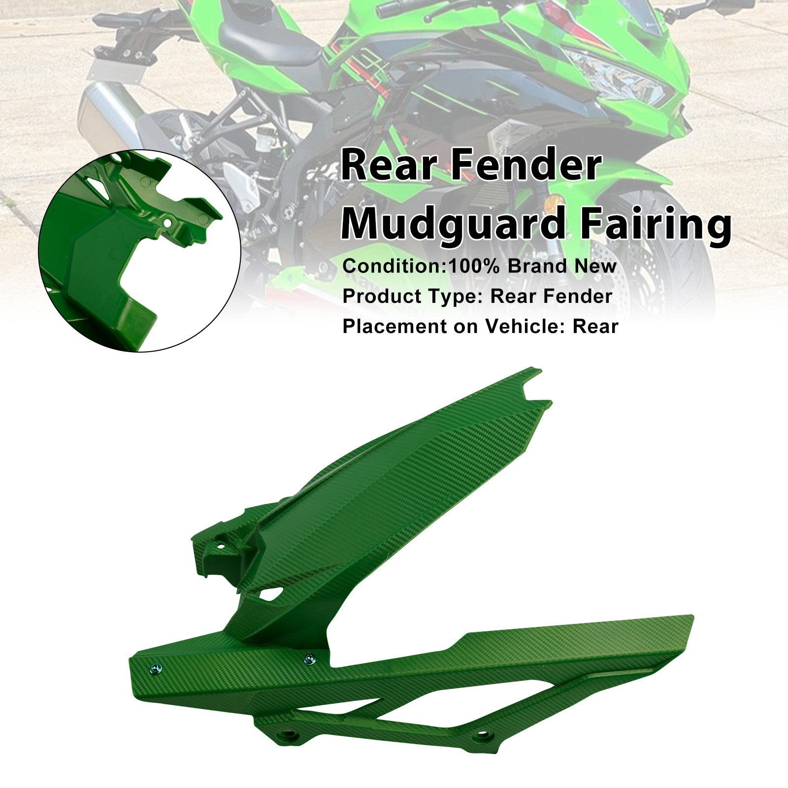 Parafango posteriore per Kawasaki ZX-25R, ZX-4R e ZX-4RR (2020-2025)