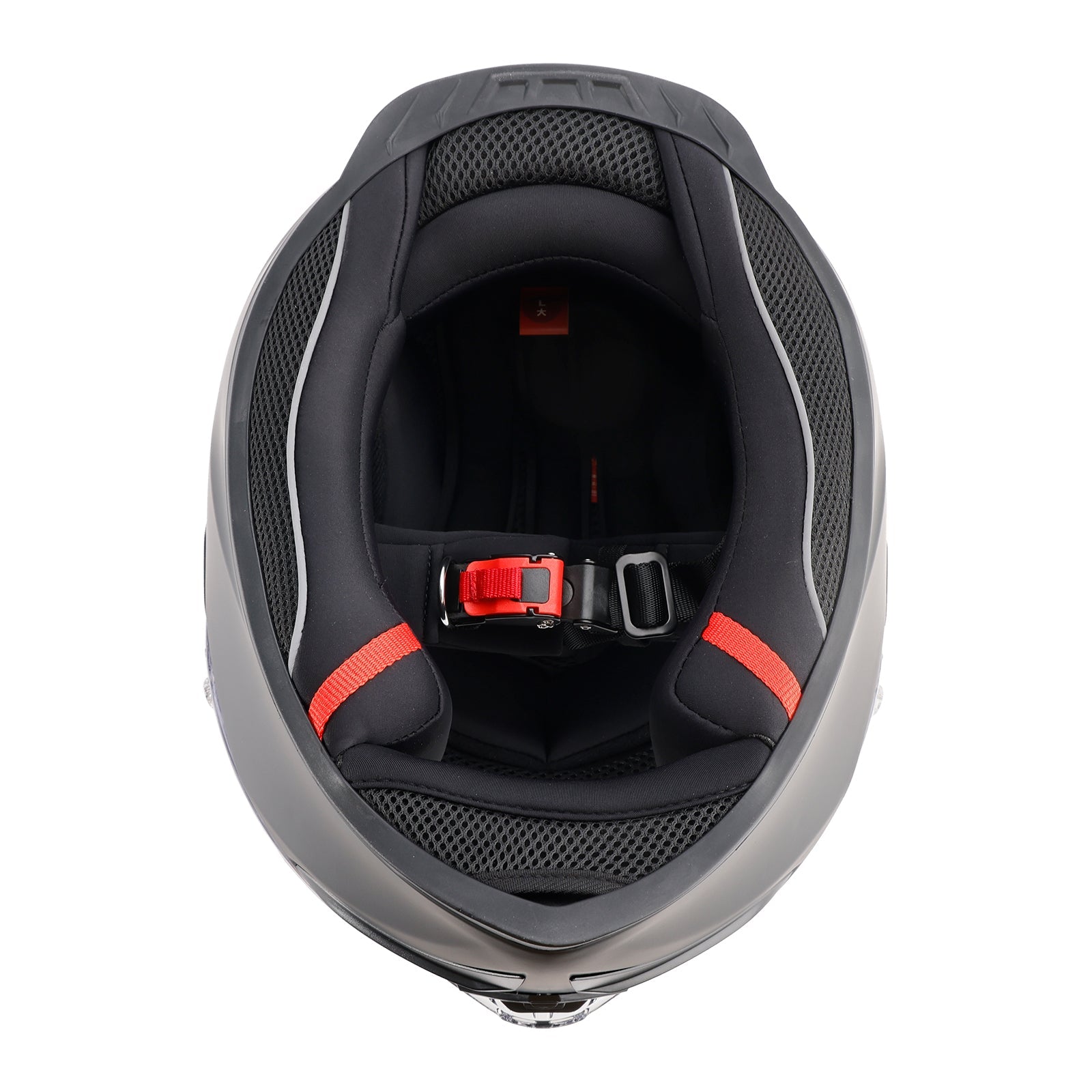 Casque moto intégral DOT pour adulte, orange et noir mat