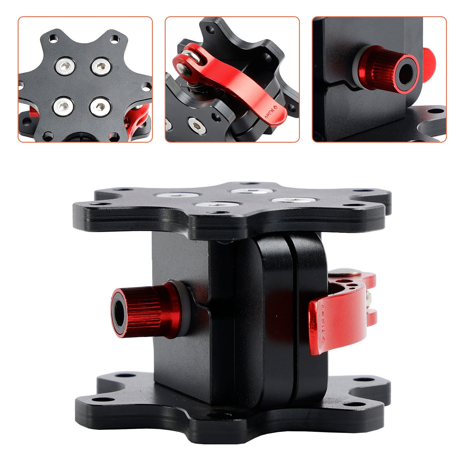 Adattatore per mozzo a sgancio rapido per volante Thrustmaster/Logitech/Simagic 70 mm