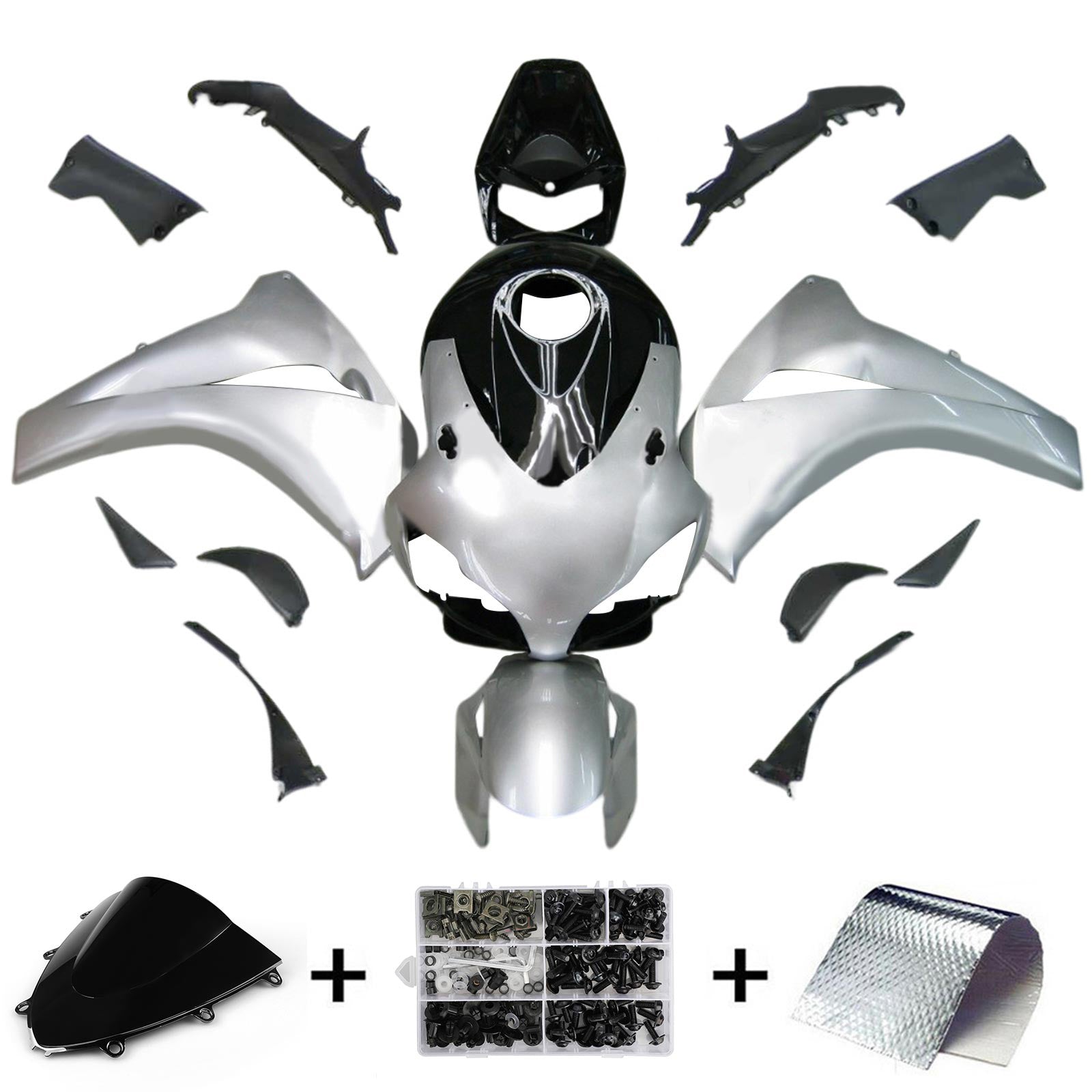 Kit de carénage injecté en plastique ABS pour Honda CBR1000RR 2008-2011